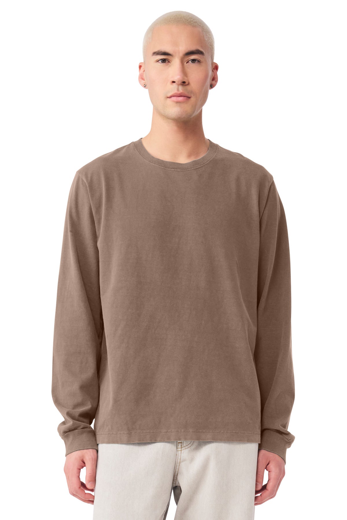 Custom Embroidery or DTF Print - BELLA+CANVAS ® Unisex Heavyweight Garment-Dyed Long Sleeve Tee BC4851GD