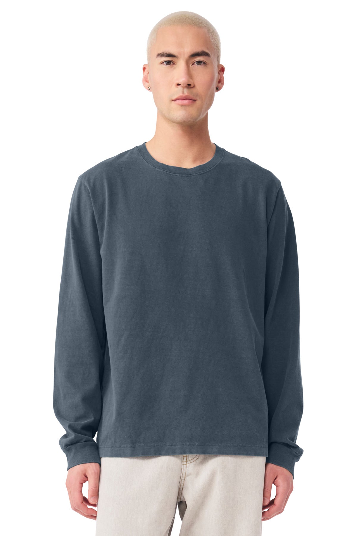 Custom Embroidery or DTF Print - BELLA+CANVAS ® Unisex Heavyweight Garment-Dyed Long Sleeve Tee BC4851GD