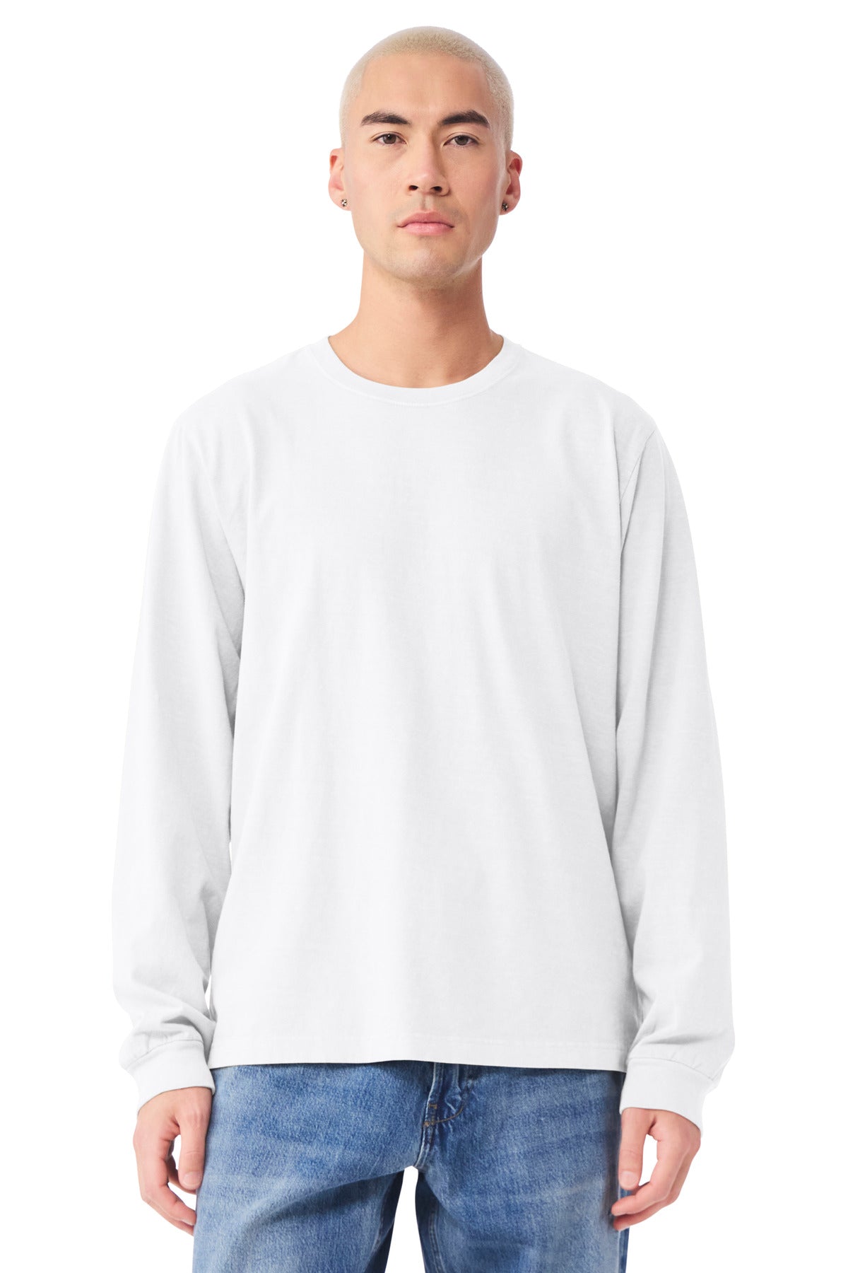 Custom Embroidery or DTF Print - BELLA+CANVAS ® Unisex Heavyweight Garment-Dyed Long Sleeve Tee BC4851GD