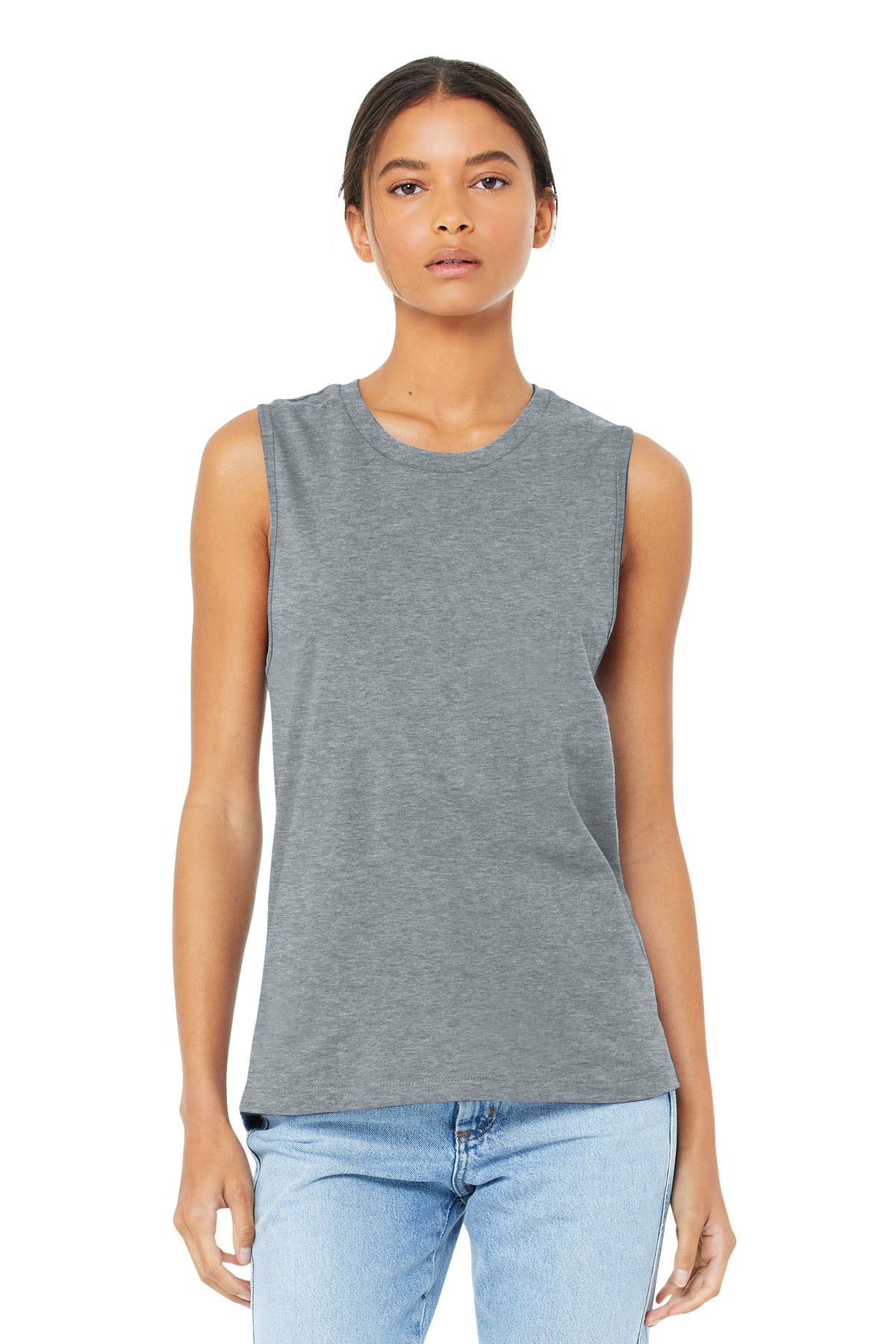 Custom Embroidery or DTF Print - BELLA+CANVAS ® Women's Jersey Muscle Tank. BC6003