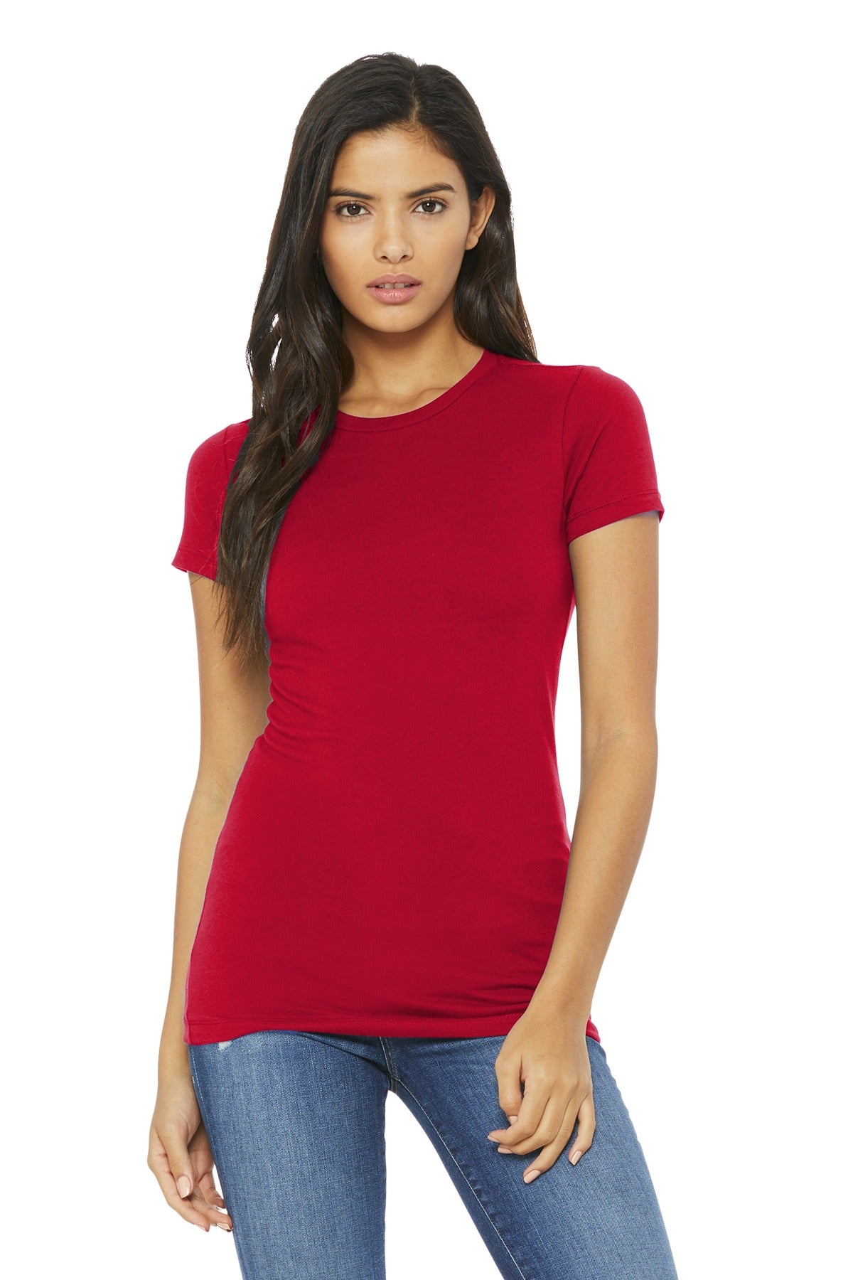 Custom Embroidery or DTF Print - BELLA+CANVAS ® Women's Slim Fit Tee. BC6004