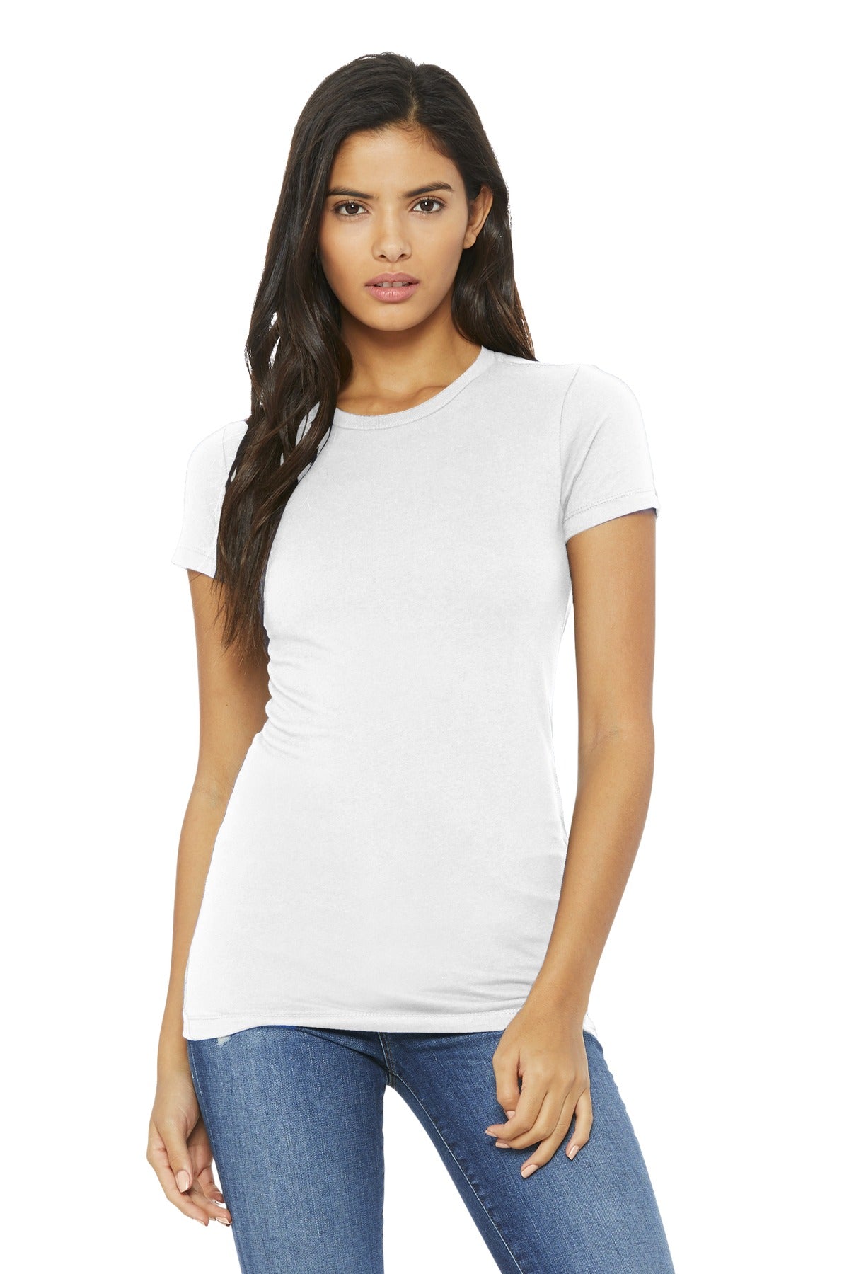 Custom Embroidery or DTF Print - BELLA+CANVAS ® Women's Slim Fit Tee. BC6004