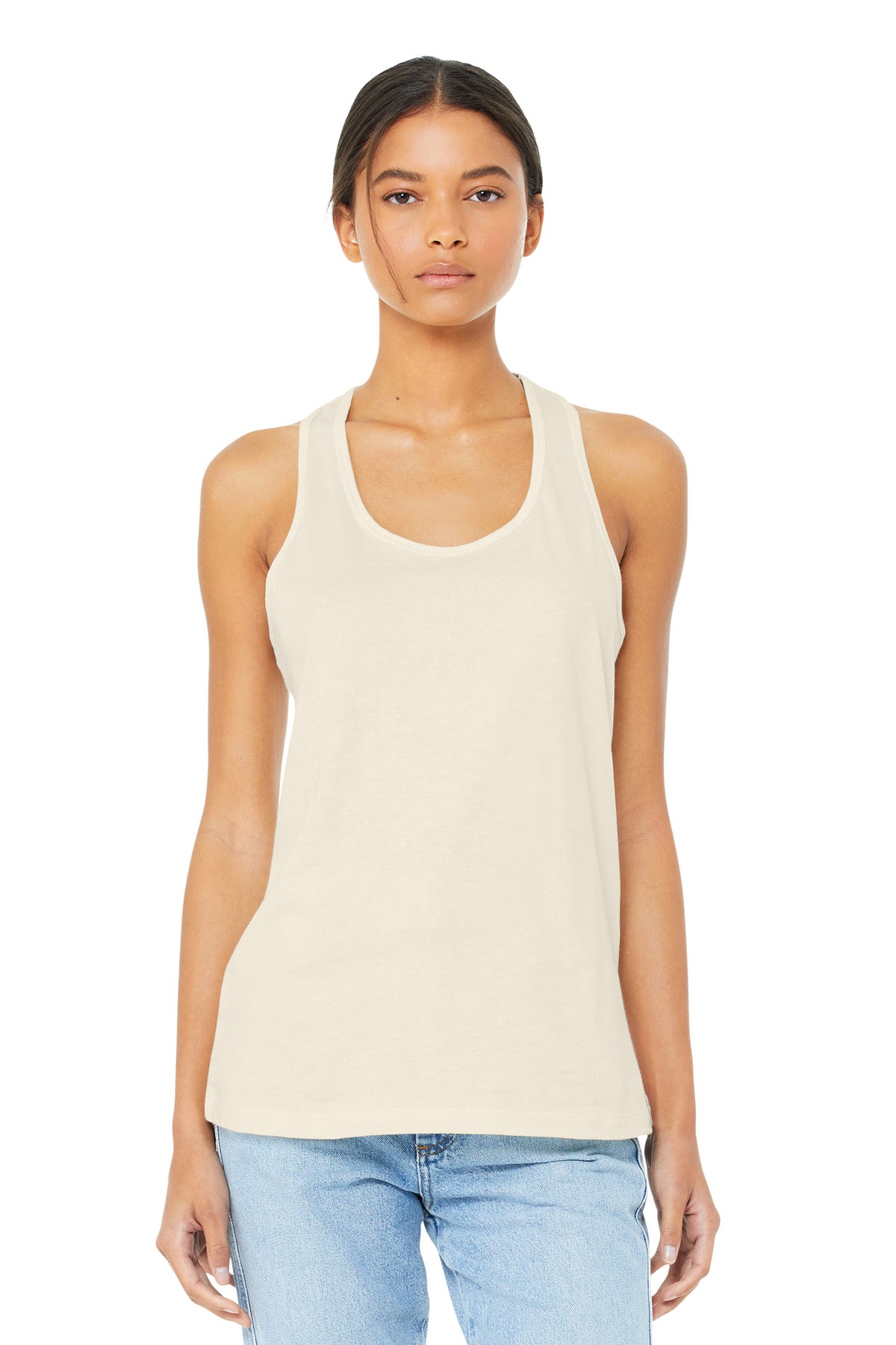 Custom Embroidery or DTF Print - BELLA+CANVAS ® Women's Jersey Racerback Tank. BC6008