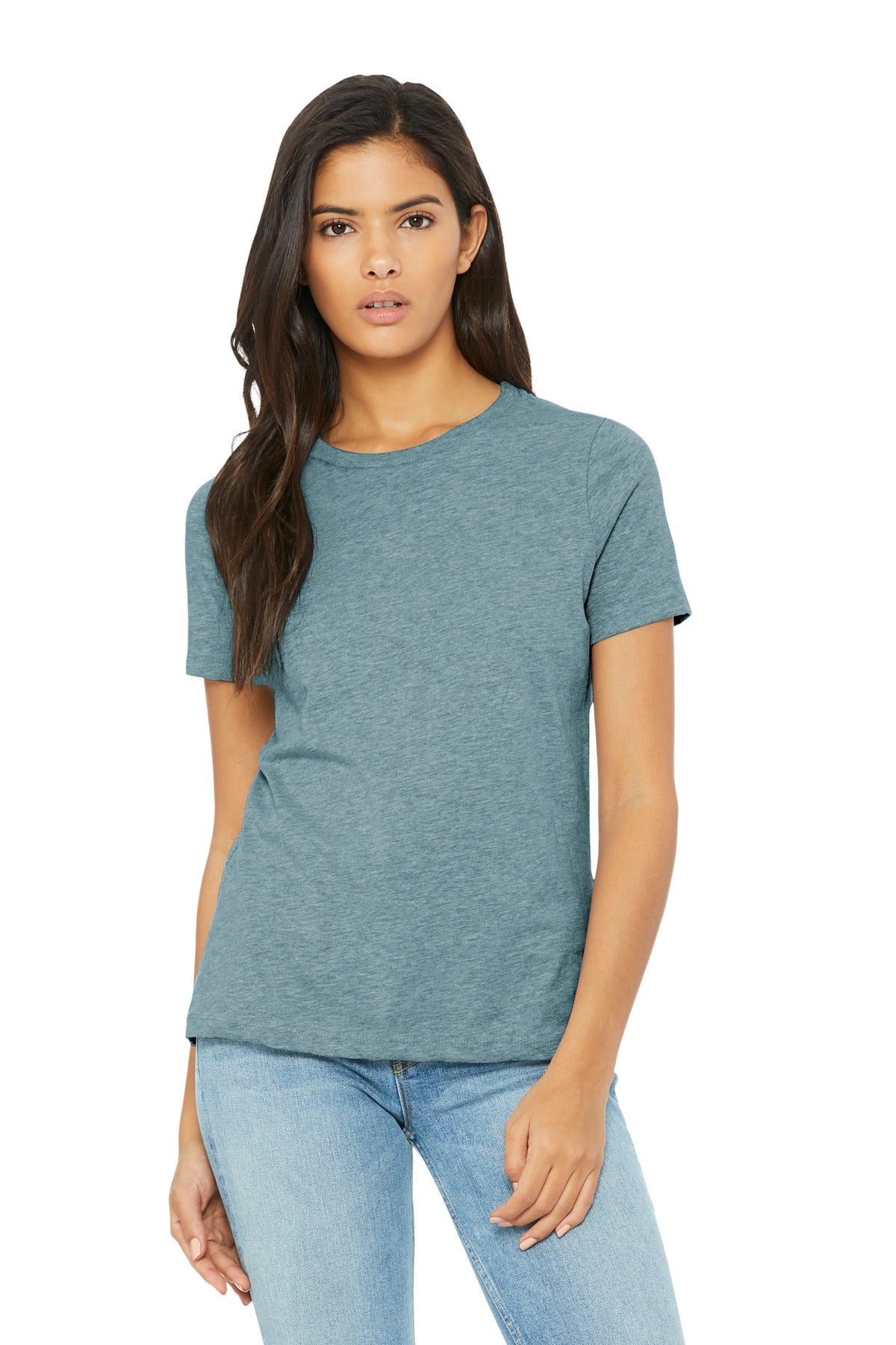 Custom Embroidery or DTF Print - BELLA+CANVAS ® Women's Relaxed CVC Tee BC6400CVC