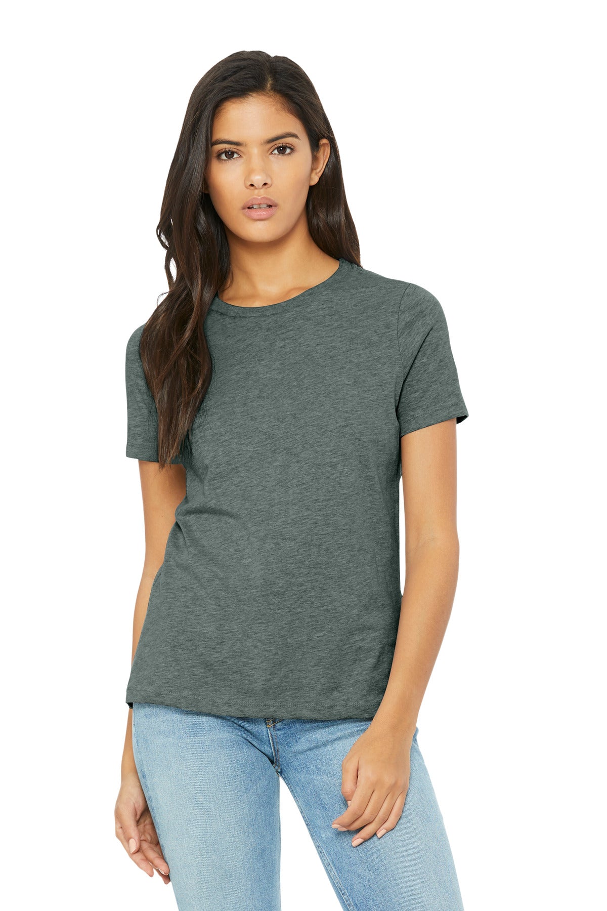 Custom Embroidery or DTF Print - BELLA+CANVAS ® Women's Relaxed CVC Tee BC6400CVC