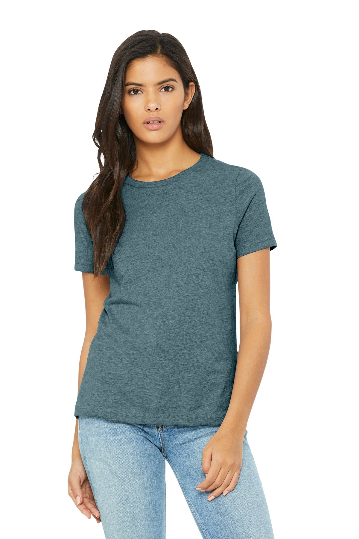 Custom Embroidery or DTF Print - BELLA+CANVAS ® Women's Relaxed CVC Tee BC6400CVC