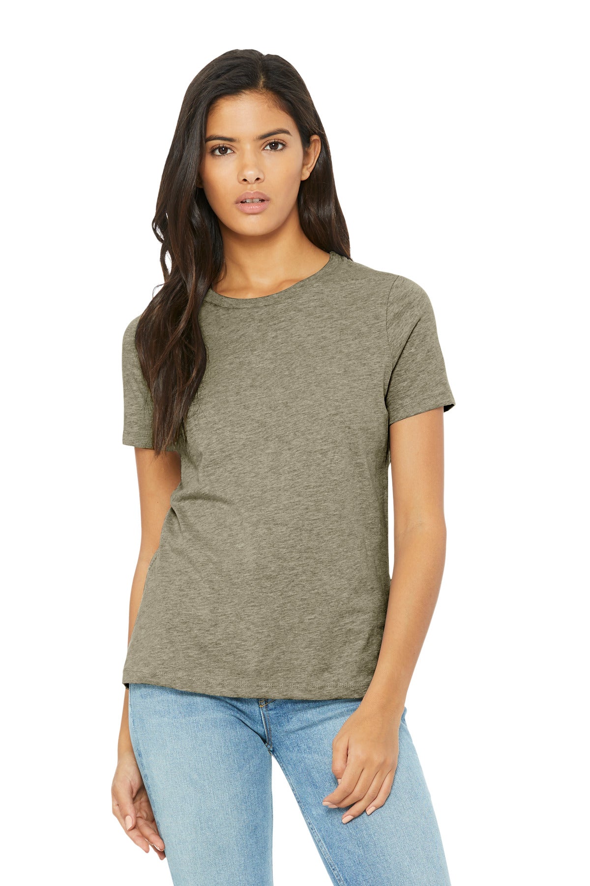 Custom Embroidery or DTF Print - BELLA+CANVAS ® Women's Relaxed CVC Tee BC6400CVC