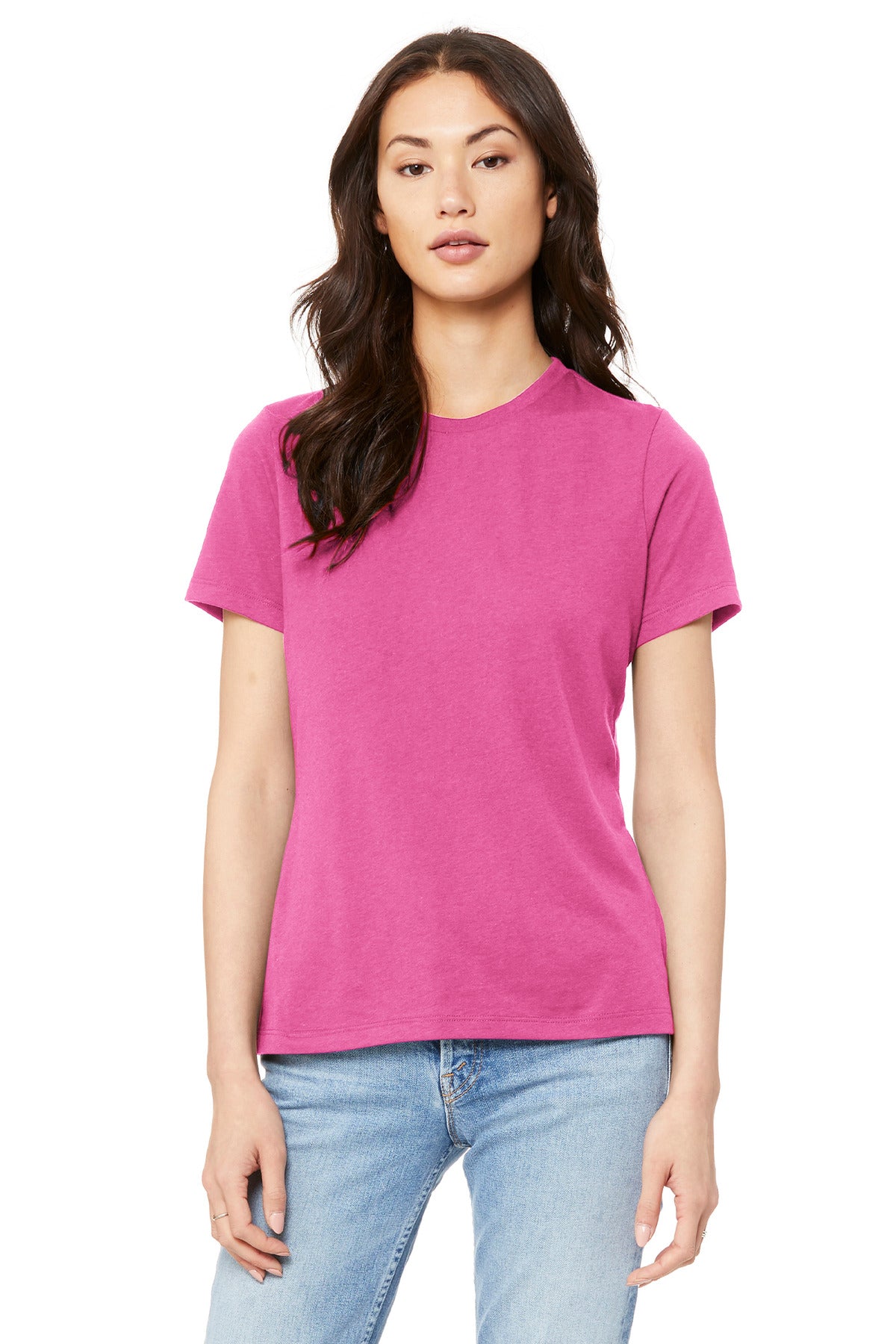 Custom Embroidery or DTF Print - BELLA+CANVAS ® Women's Relaxed Jersey Short Sleeve Tee. BC6400