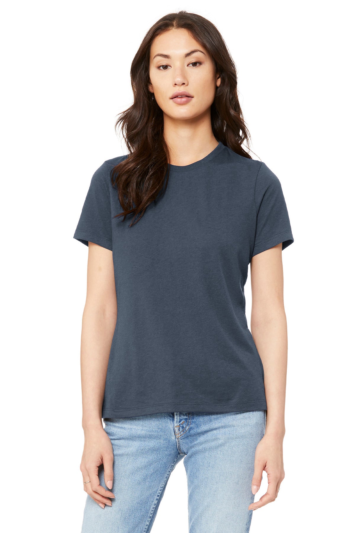 Custom Embroidery or DTF Print - BELLA+CANVAS ® Women's Relaxed Jersey Short Sleeve Tee. BC6400