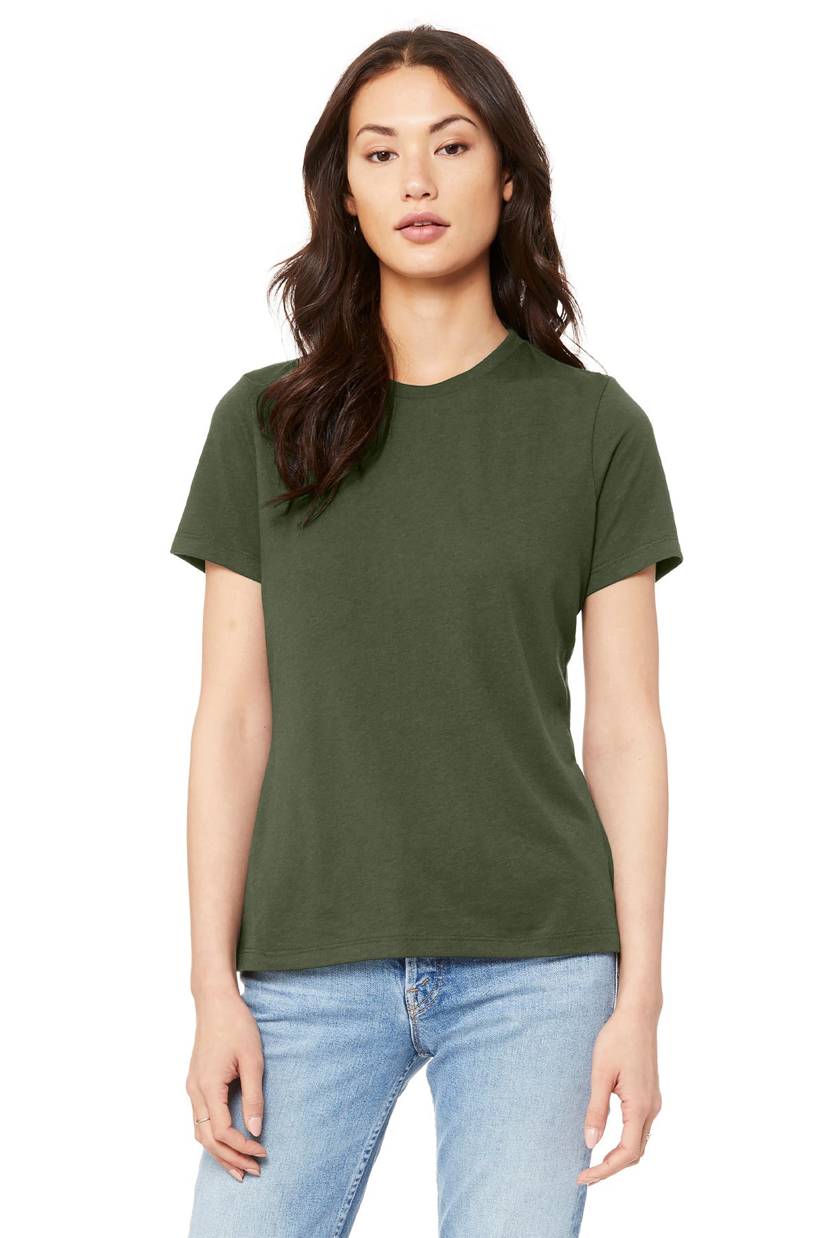 Custom Embroidery or DTF Print - BELLA+CANVAS ® Women's Relaxed Jersey Short Sleeve Tee. BC6400