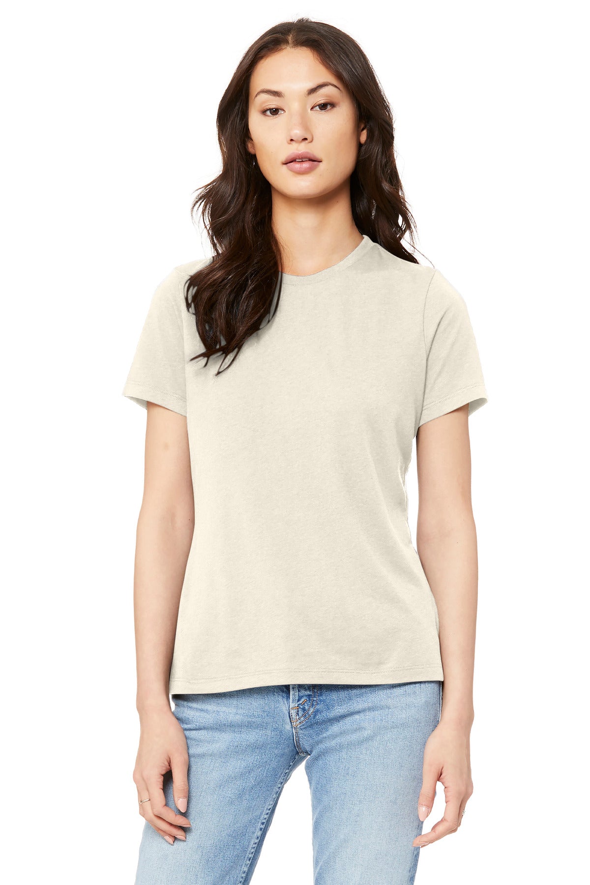 Custom Embroidery or DTF Print - BELLA+CANVAS ® Women's Relaxed Jersey Short Sleeve Tee. BC6400