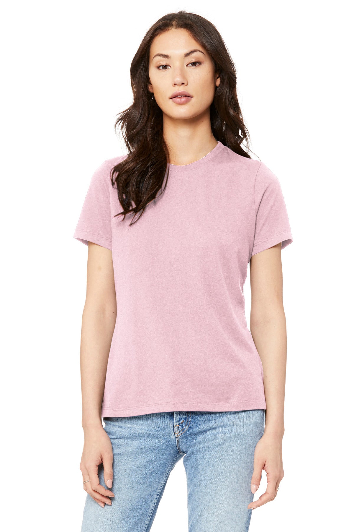 Custom Embroidery or DTF Print - BELLA+CANVAS ® Women's Relaxed Jersey Short Sleeve Tee. BC6400
