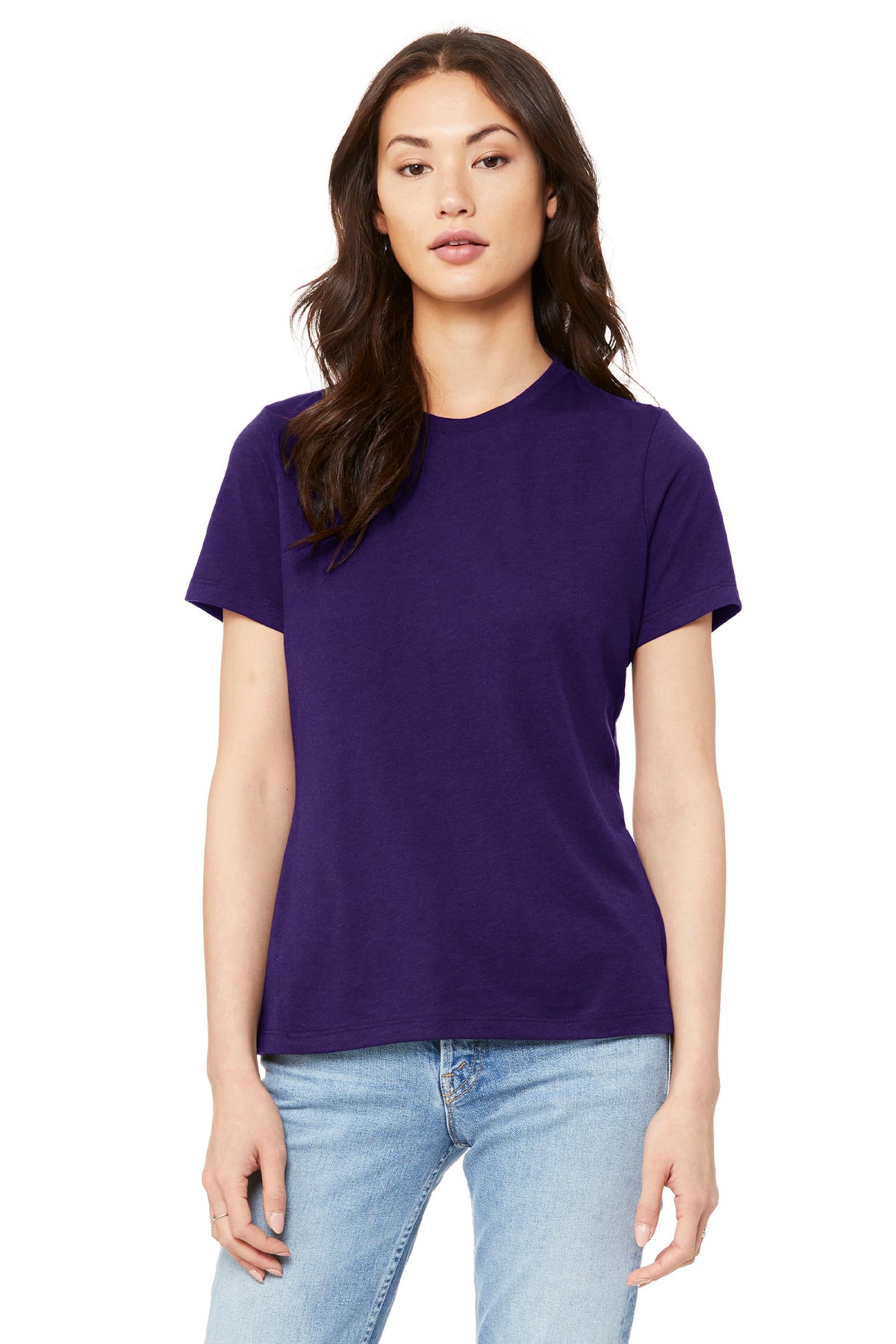 Custom Embroidery or DTF Print - BELLA+CANVAS ® Women's Relaxed Jersey Short Sleeve Tee. BC6400