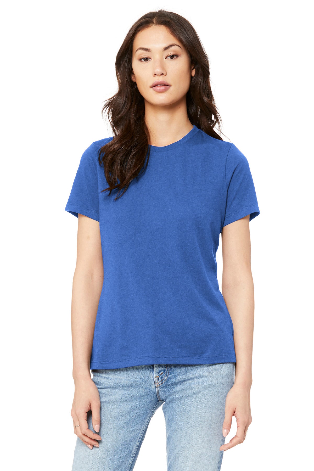 Custom Embroidery or DTF Print - BELLA+CANVAS ® Women's Relaxed Jersey Short Sleeve Tee. BC6400