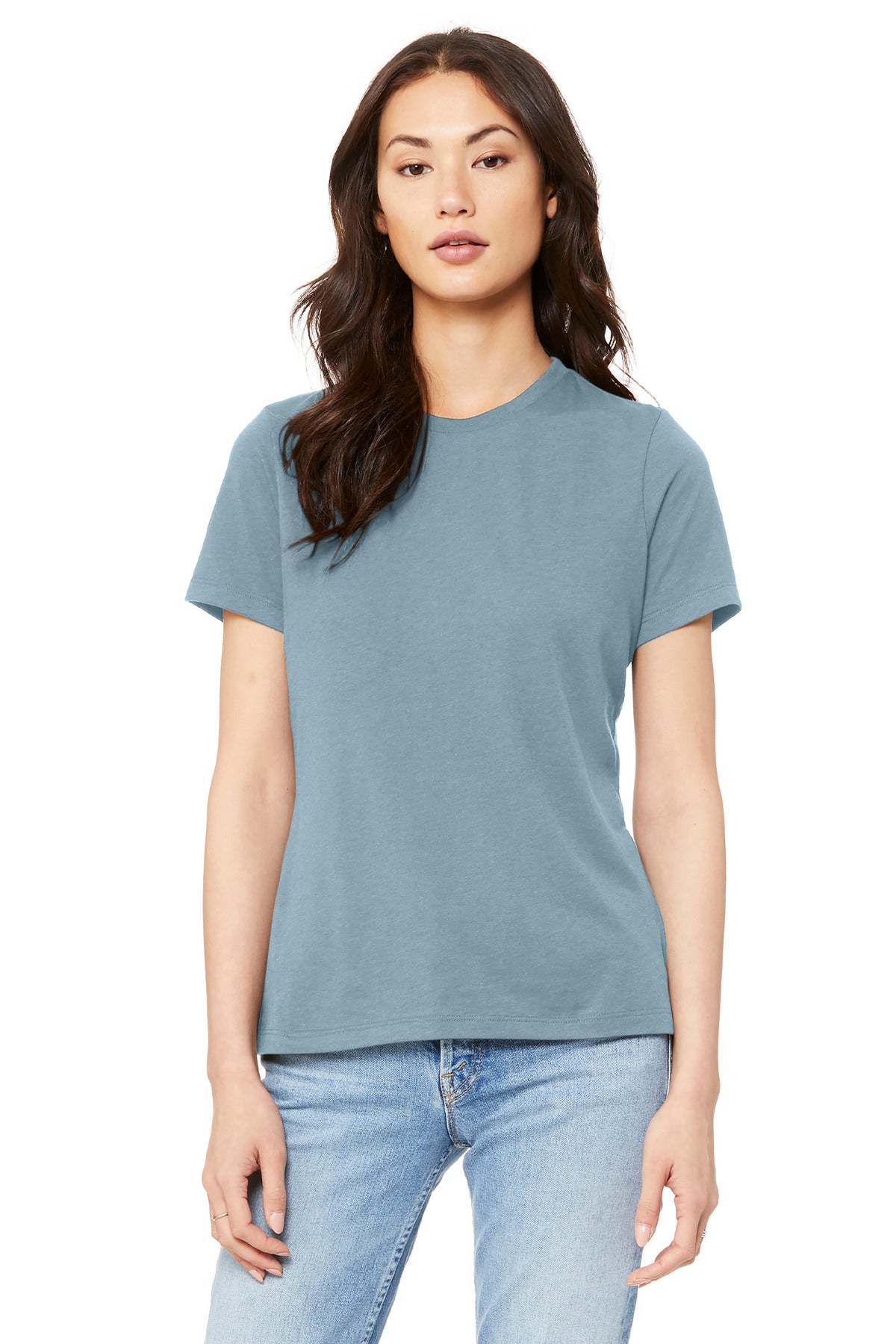 Custom Embroidery or DTF Print - BELLA+CANVAS ® Women's Relaxed Jersey Short Sleeve Tee. BC6400