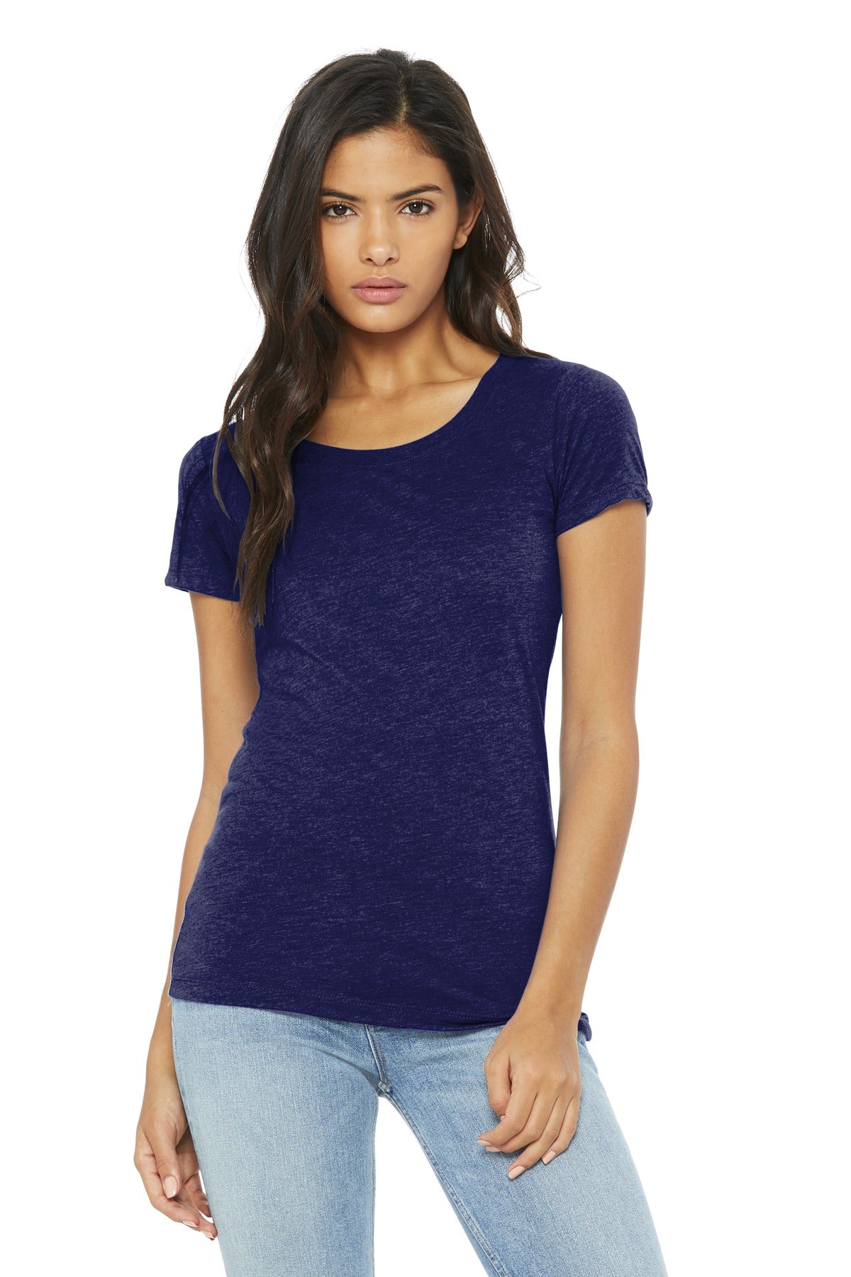 Custom Embroidery or DTF Print - BELLA+CANVAS ® Women's Triblend Short Sleeve Tee. BC8413