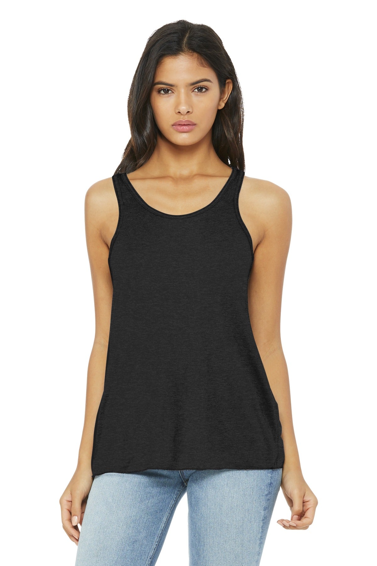Custom Embroidery or DTF Print - BELLA+CANVAS ® Women's Flowy Racerback Tank. BC8800