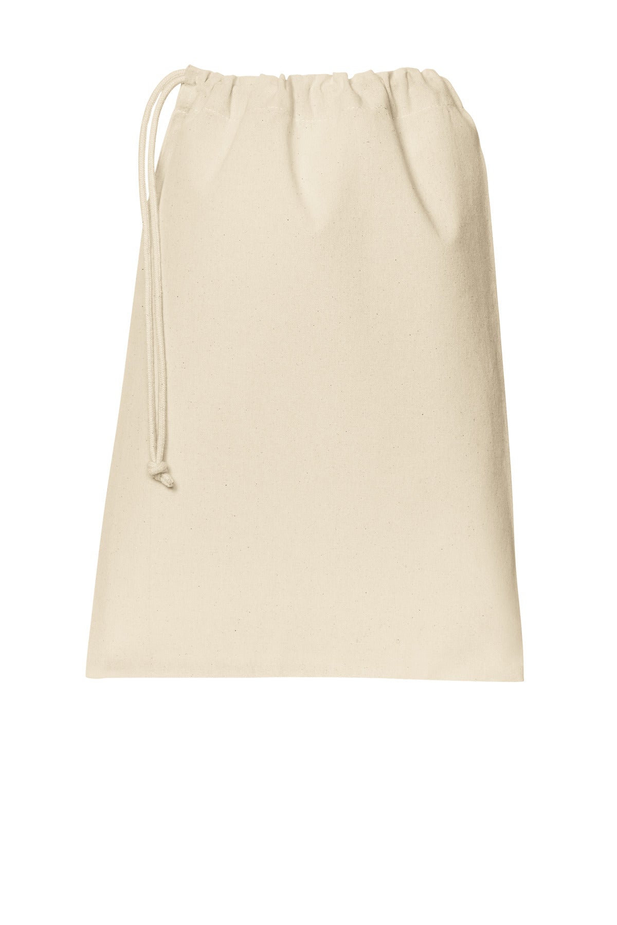 Custom Embroidery or DTF Print - Port Authority ® Core Cotton Drawstring Bag BG0350