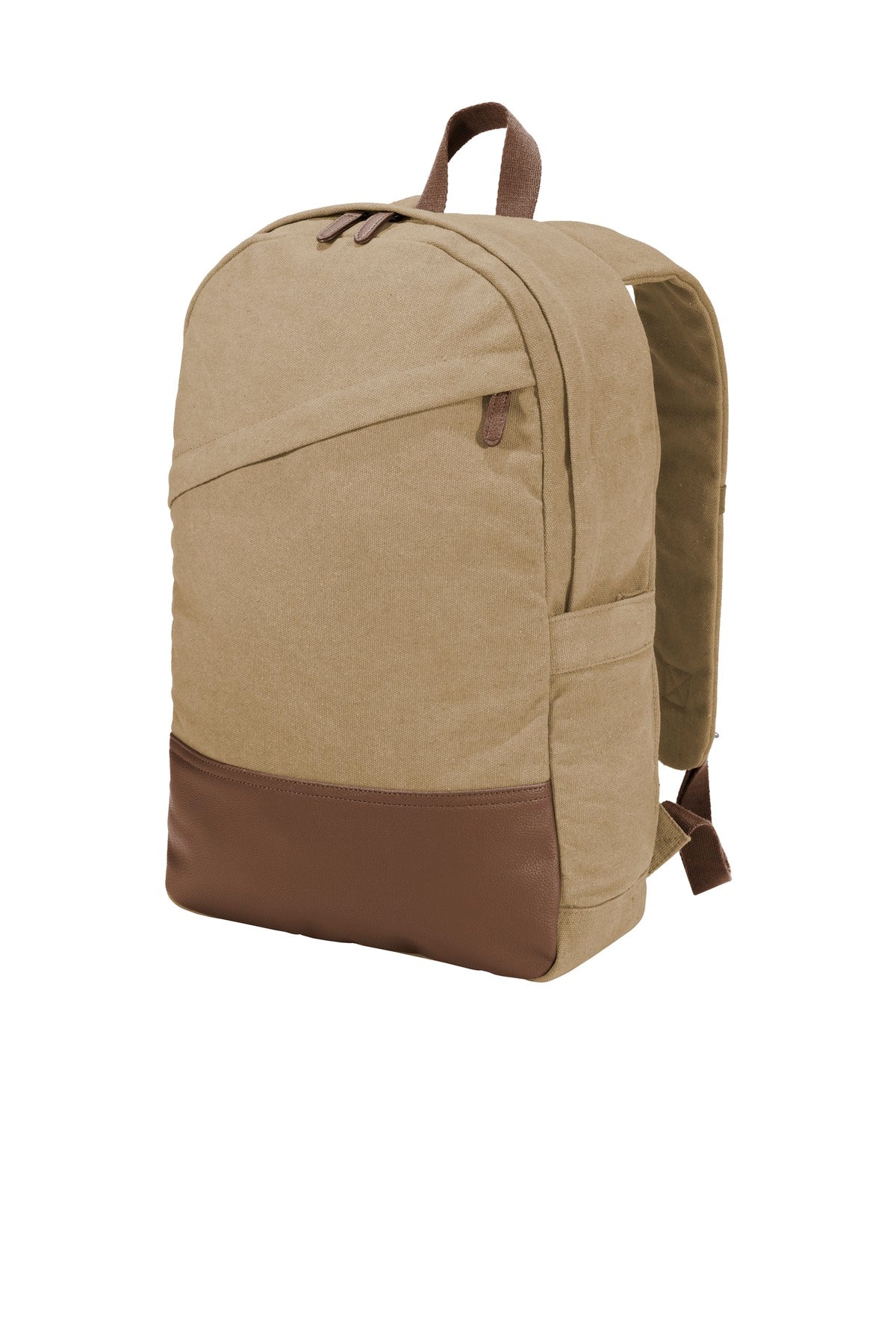 Custom Embroidered - Port Authority ® Cotton Canvas Backpack. BG210
