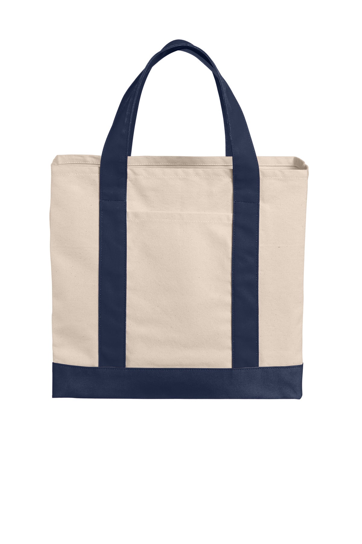 Custom Embroidery or DTF Print - Port Authority ® Cotton Canvas Two-Tone Tote BG429