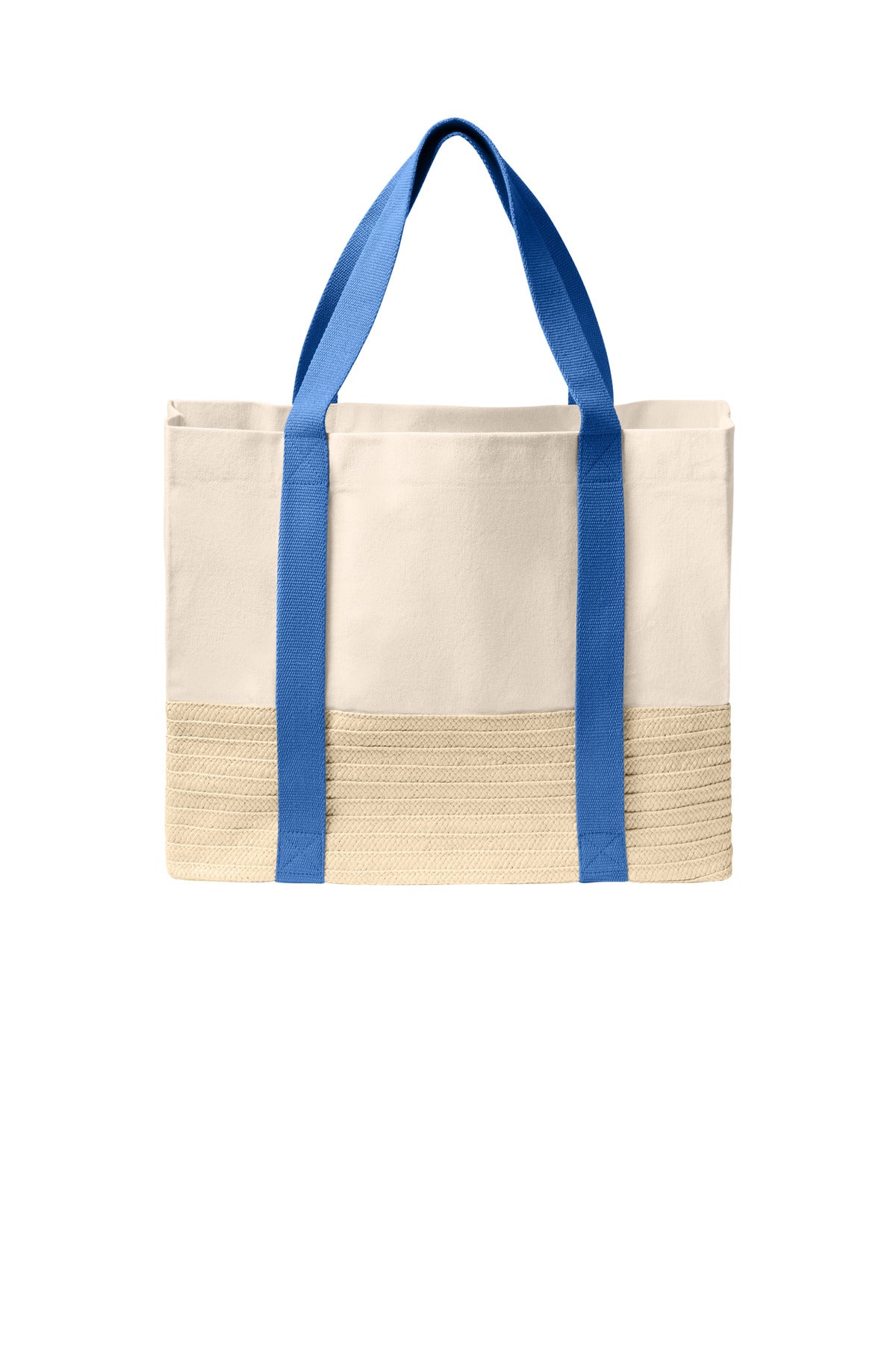 Custom Embroidery or DTF Print - Port Authority ® Straw Market Tote BG450