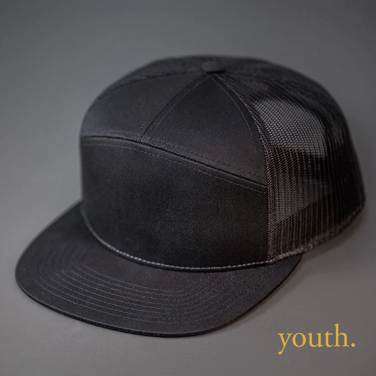Custom Embroidery - THE MAGNIFICENT 7 PANEL TRUCKER || YOUTH