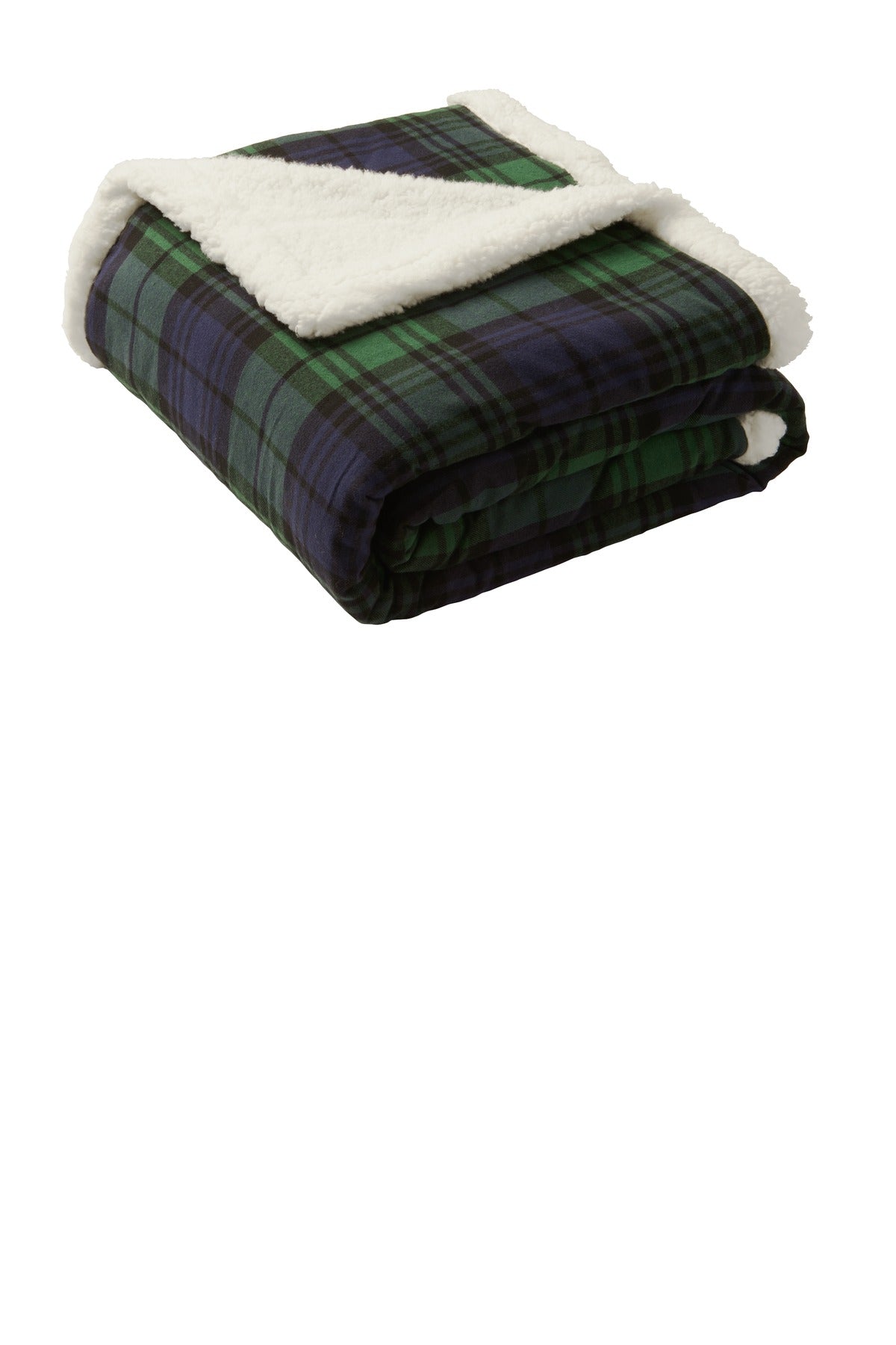 Custom Embroidery or DTF Print - Port Authority ® Flannel Sherpa Blanket. BP43