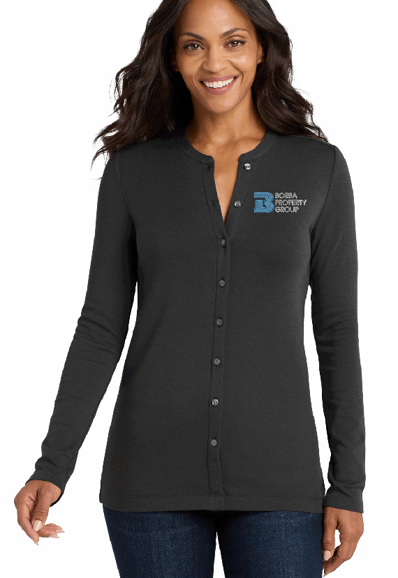 Borba Property Group - Port Authority® Women's Concept Stretch Button-Front Cardigan LM1008