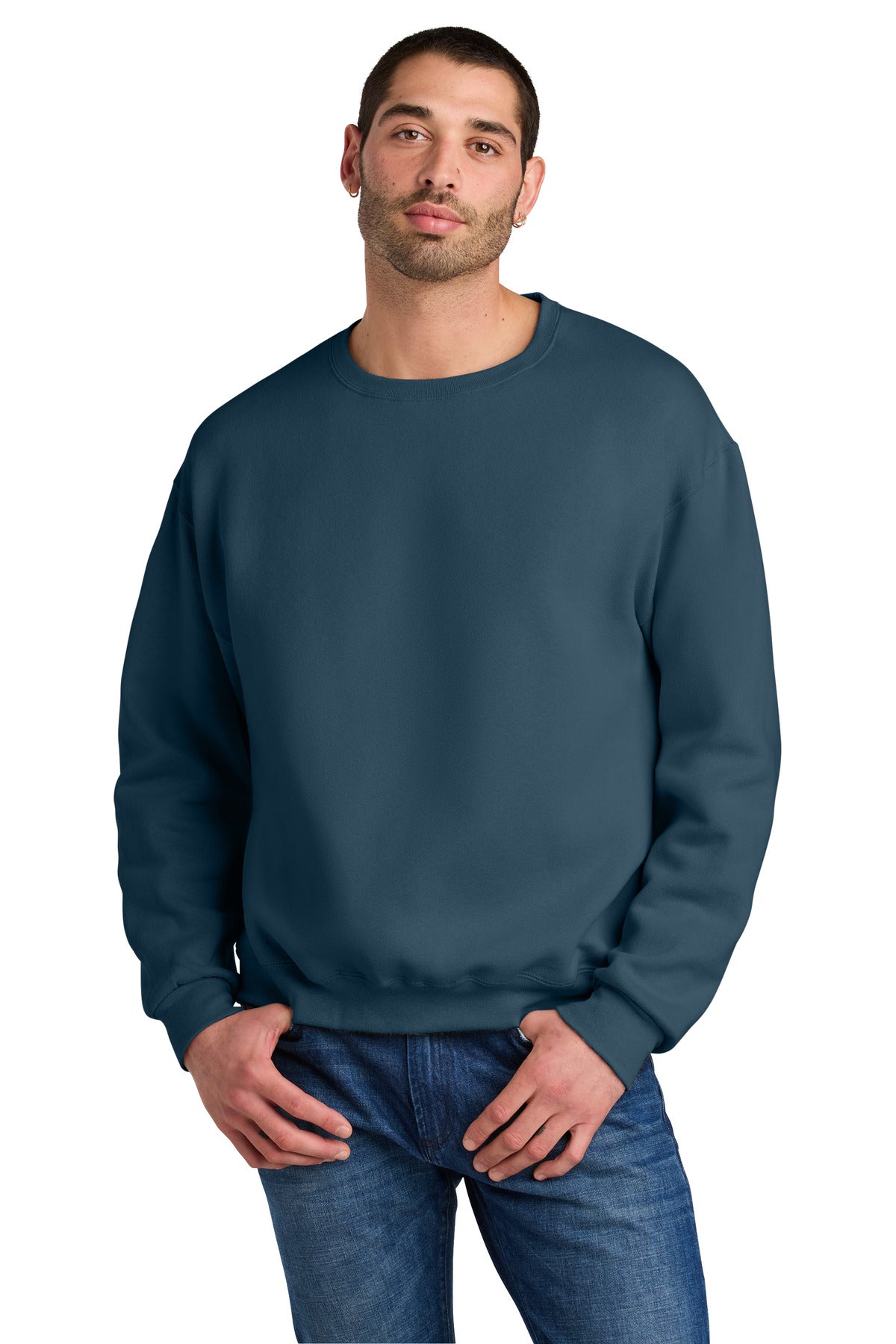 Custom Embroidery or DTF Print - Jerzees Rugged ™ Unisex Crewneck Sweatshirt C12M