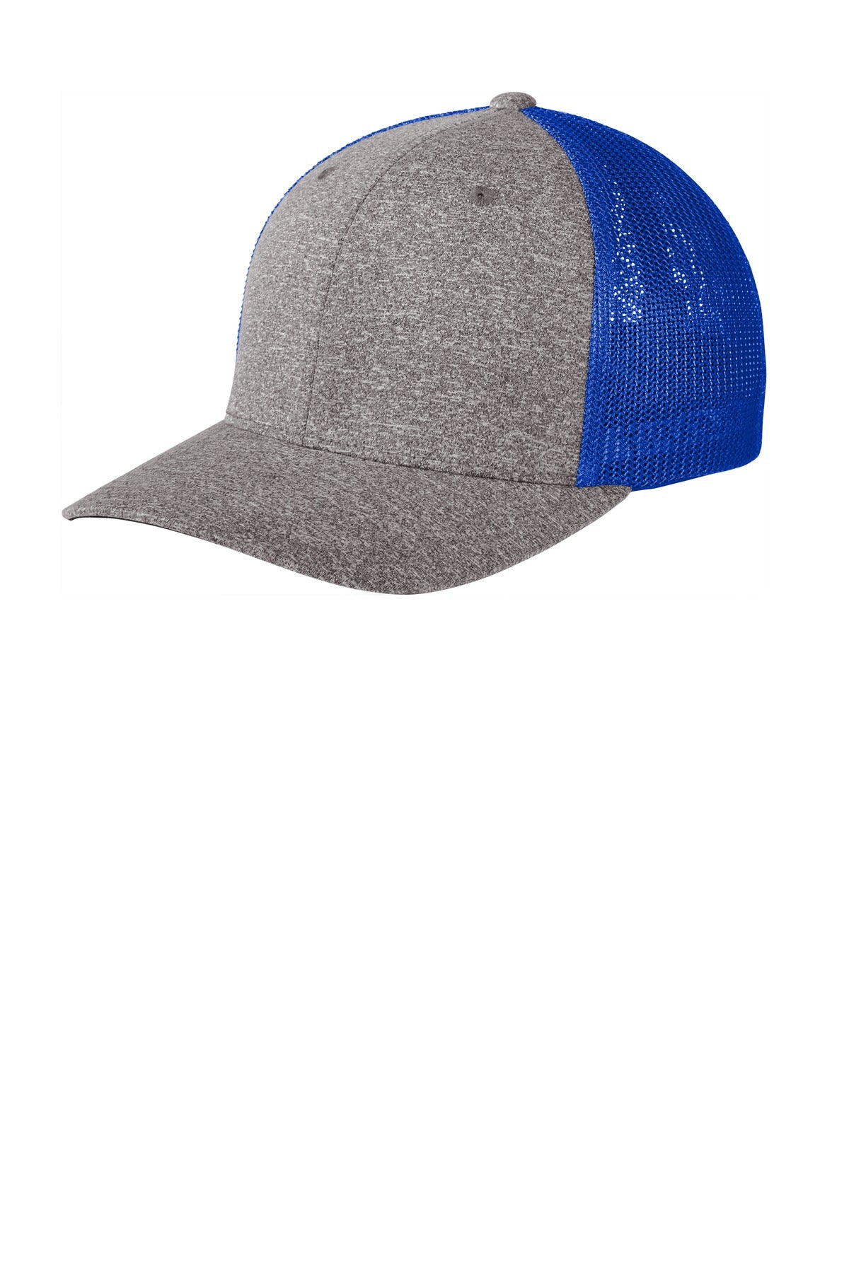 Custom Embroidery or DTF Print - Port Authority ® Flexfit ® Melange Mesh Back Trucker Cap C302
