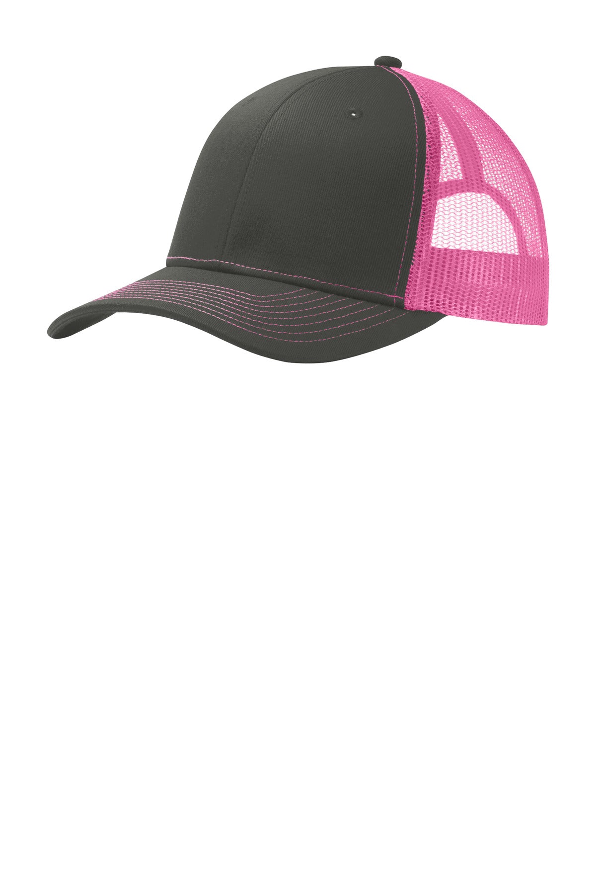 Custom Embroidery or DTF Print - Port Authority ® Snapback Trucker Cap. C402