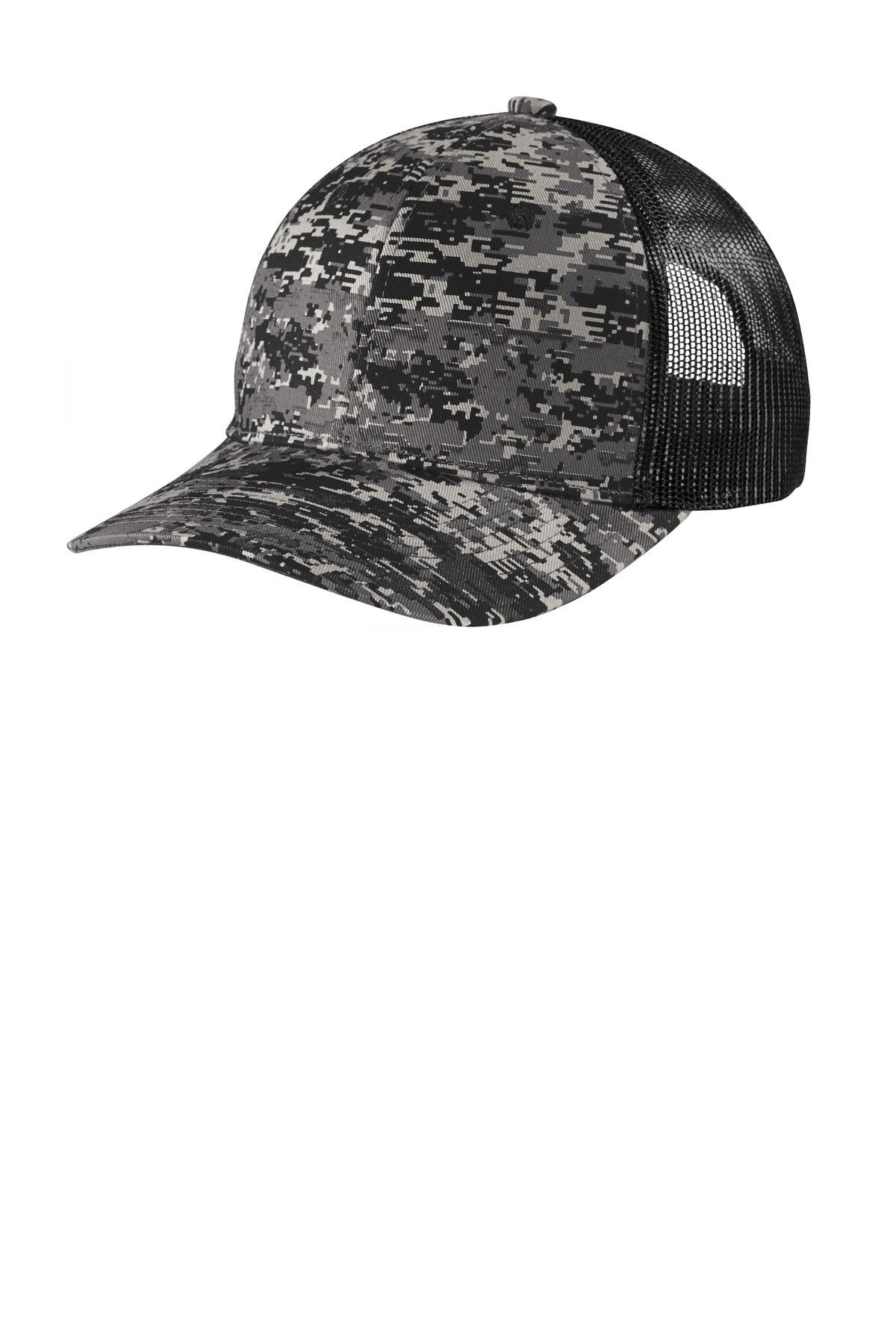 Custom Embroidery or DTF Print - Port Authority ® Digi Camo Snapback Trucker Cap C404