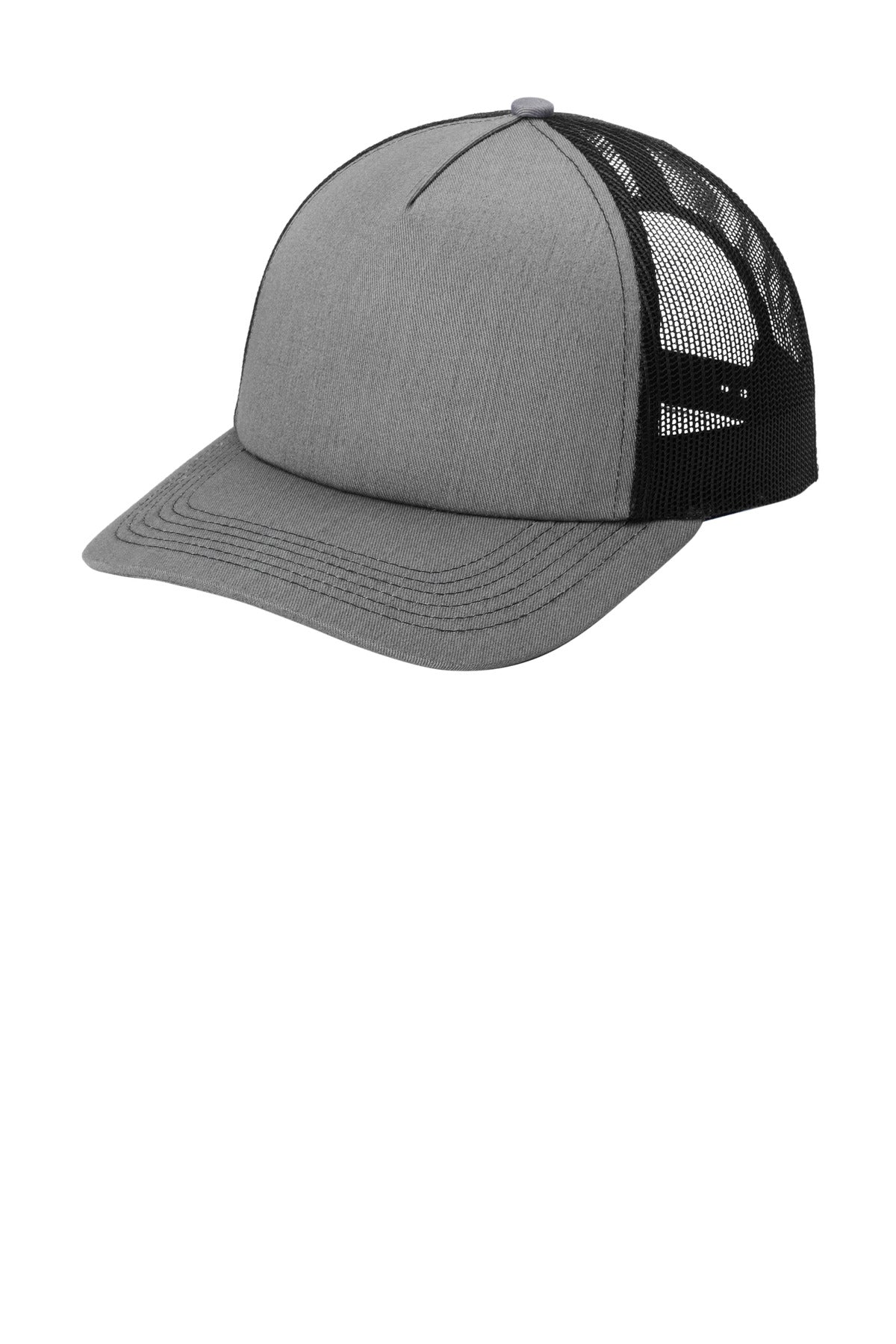 Custom Embroidery or DTF Print - Port Authority ® Low-Profile Snapback 5-Panel Trucker Cap C405LP