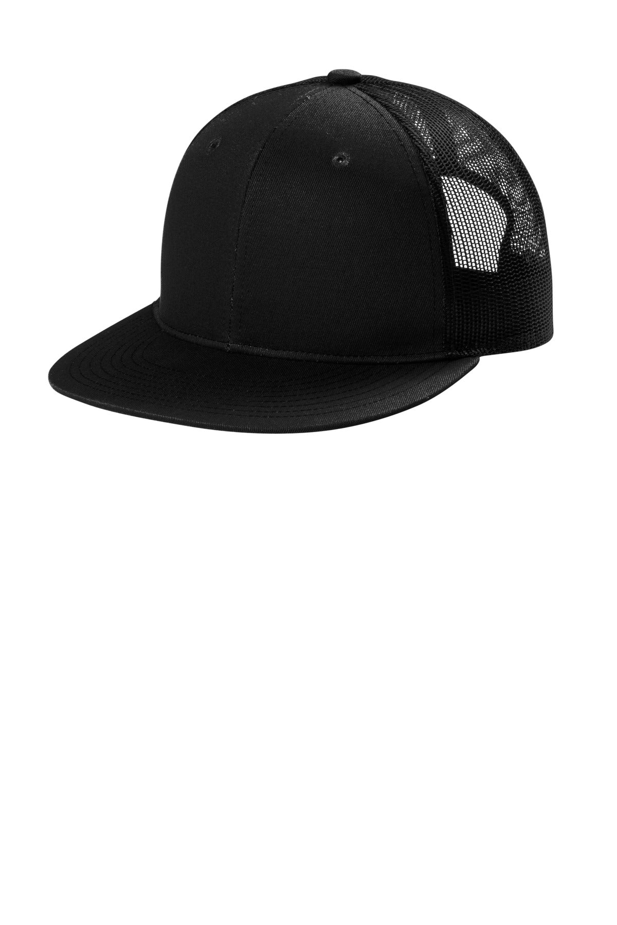 Custom Embroidery or DTF Print - Port Authority ® Snapback Flat Bill Trucker Cap C407