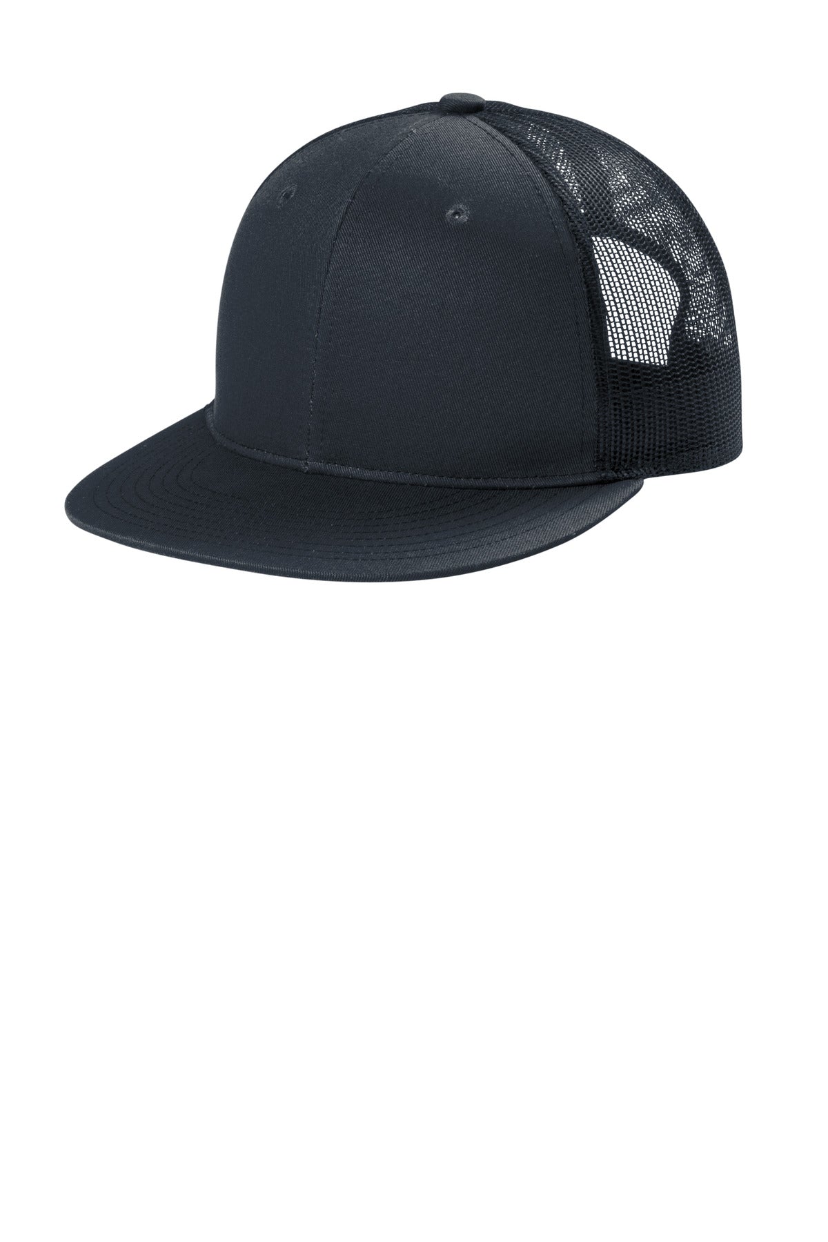Custom Embroidery or DTF Print - Port Authority ® Snapback Flat Bill Trucker Cap C407