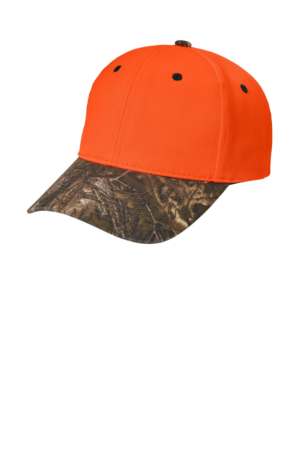Custom Embroidery or DTF Print - Port Authority ® Enhanced Visibility Cap with Camo Brim. C804
