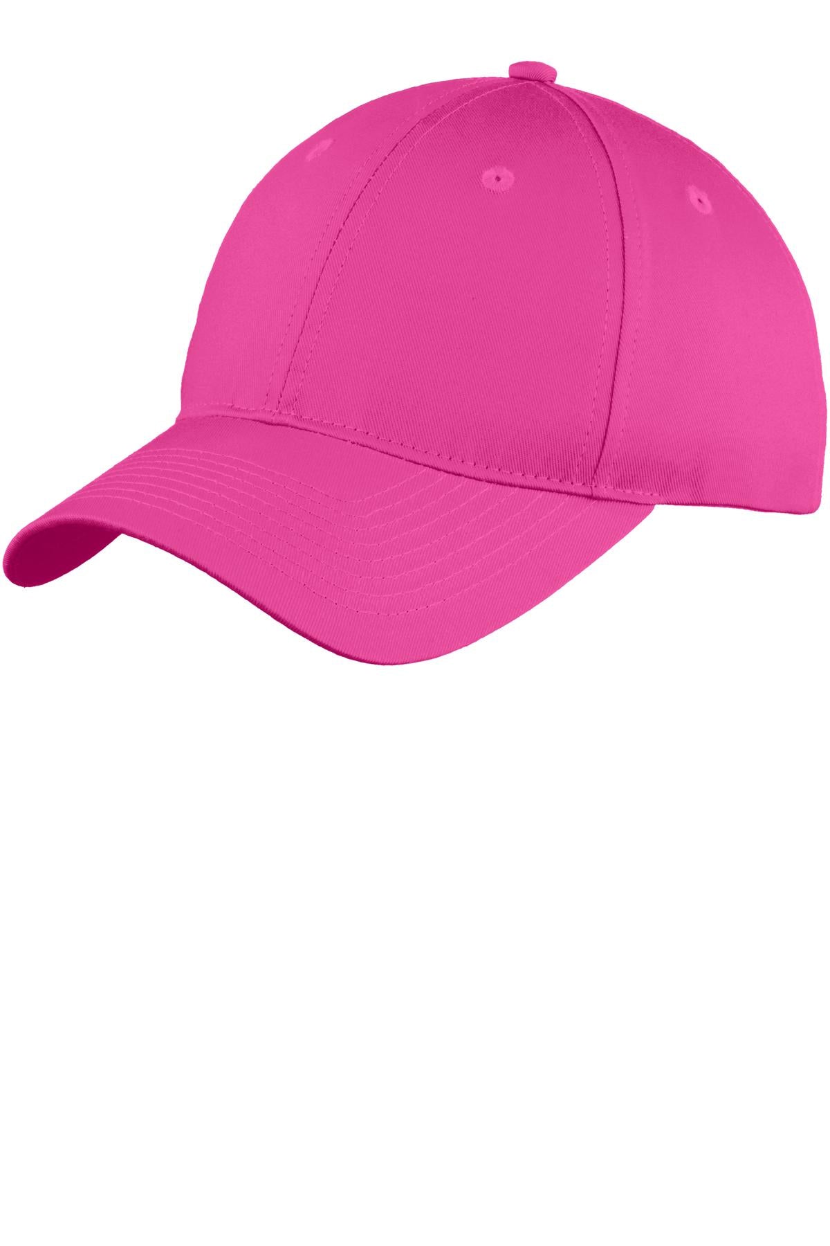 Custom Embroidery or DTF Print - Port Authority ® Six-Panel Unstructured Twill Cap. C914