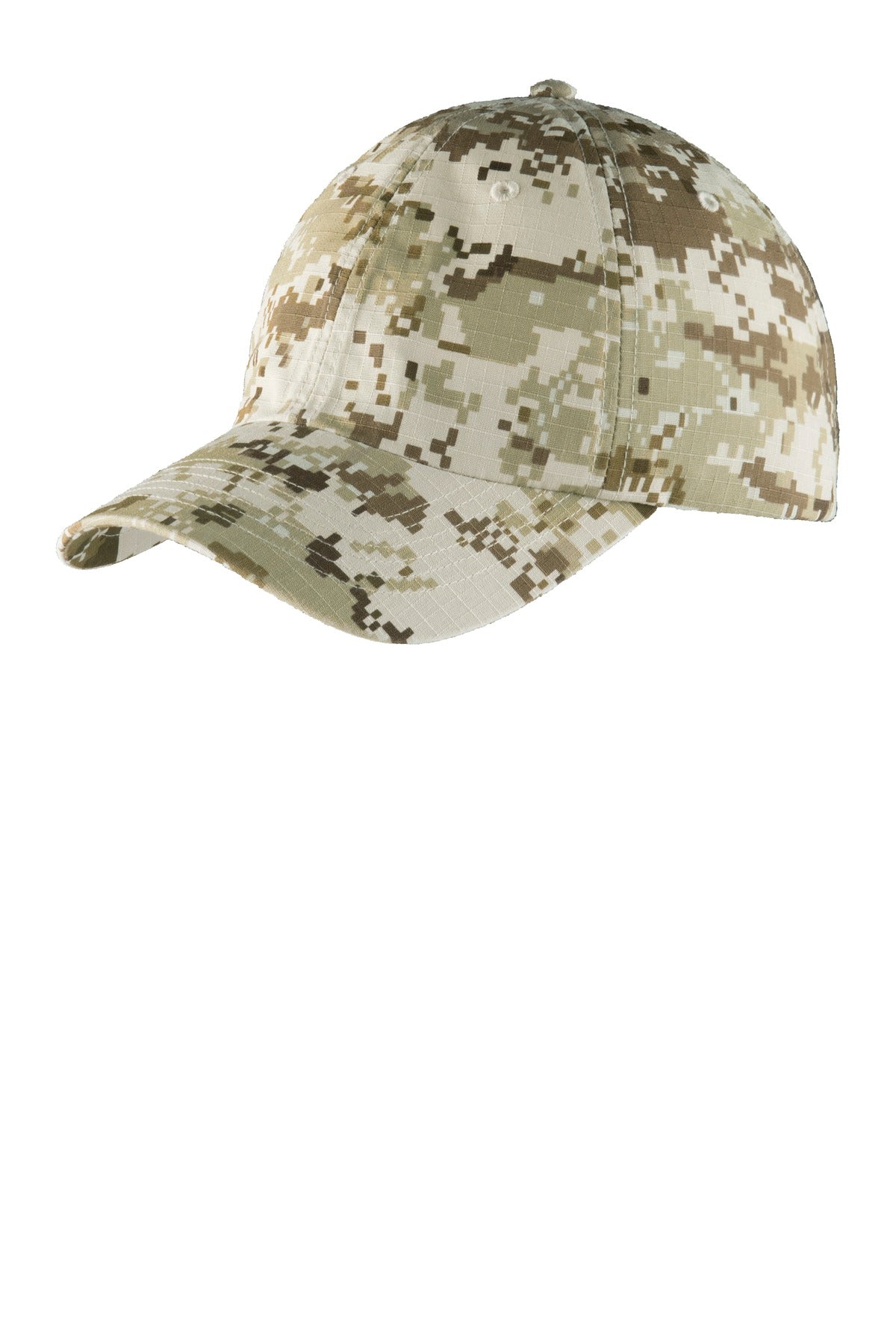 Custom Embroidery or DTF Print - Port Authority ® Digital Ripstop Camouflage Cap. C925