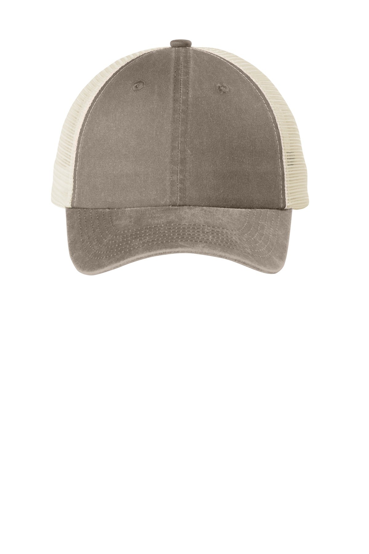 Custom Embroidery or DTF Print - Port Authority ® Beach Wash ® Mesh Back Cap. C943