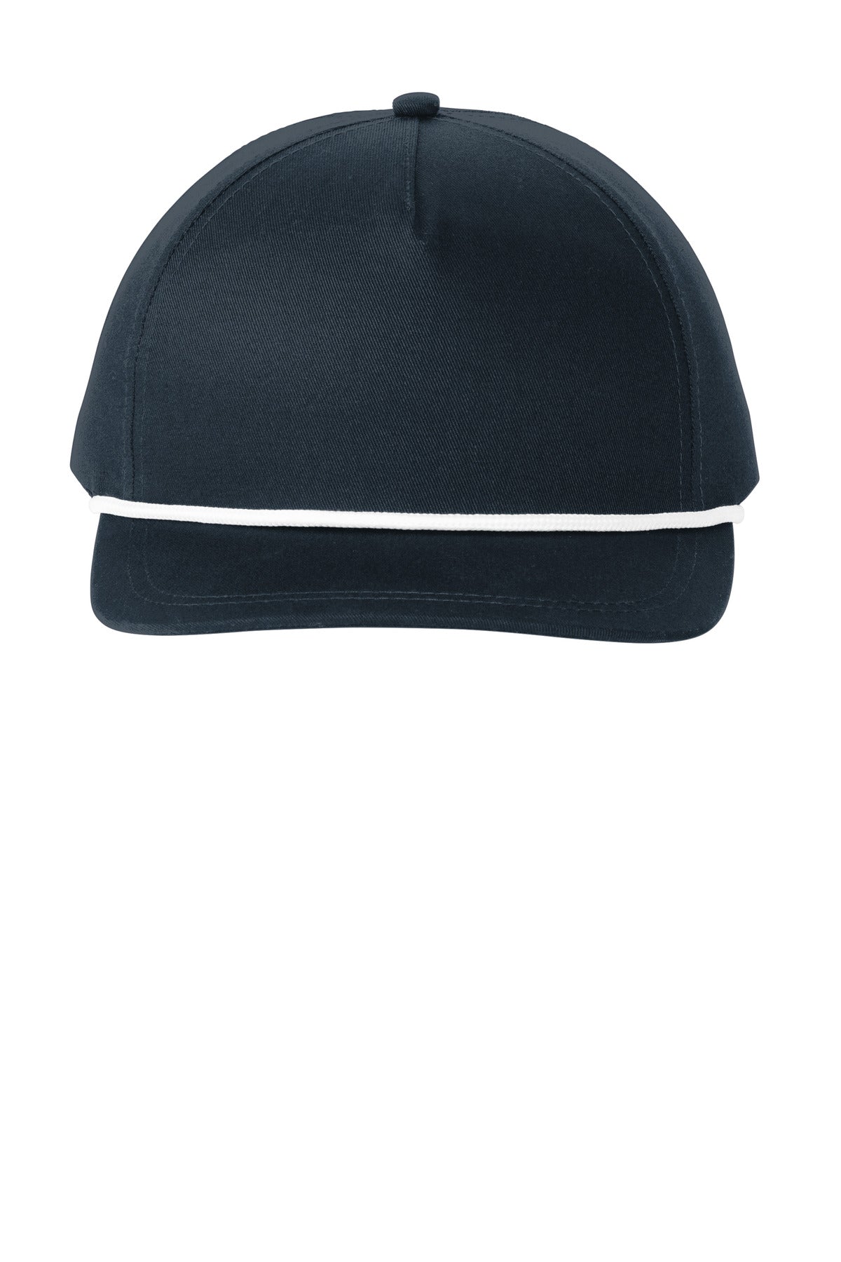 Custom Embroidery or DTF Print - Port Authority ® Snapback Five-Panel Rope Cap C962