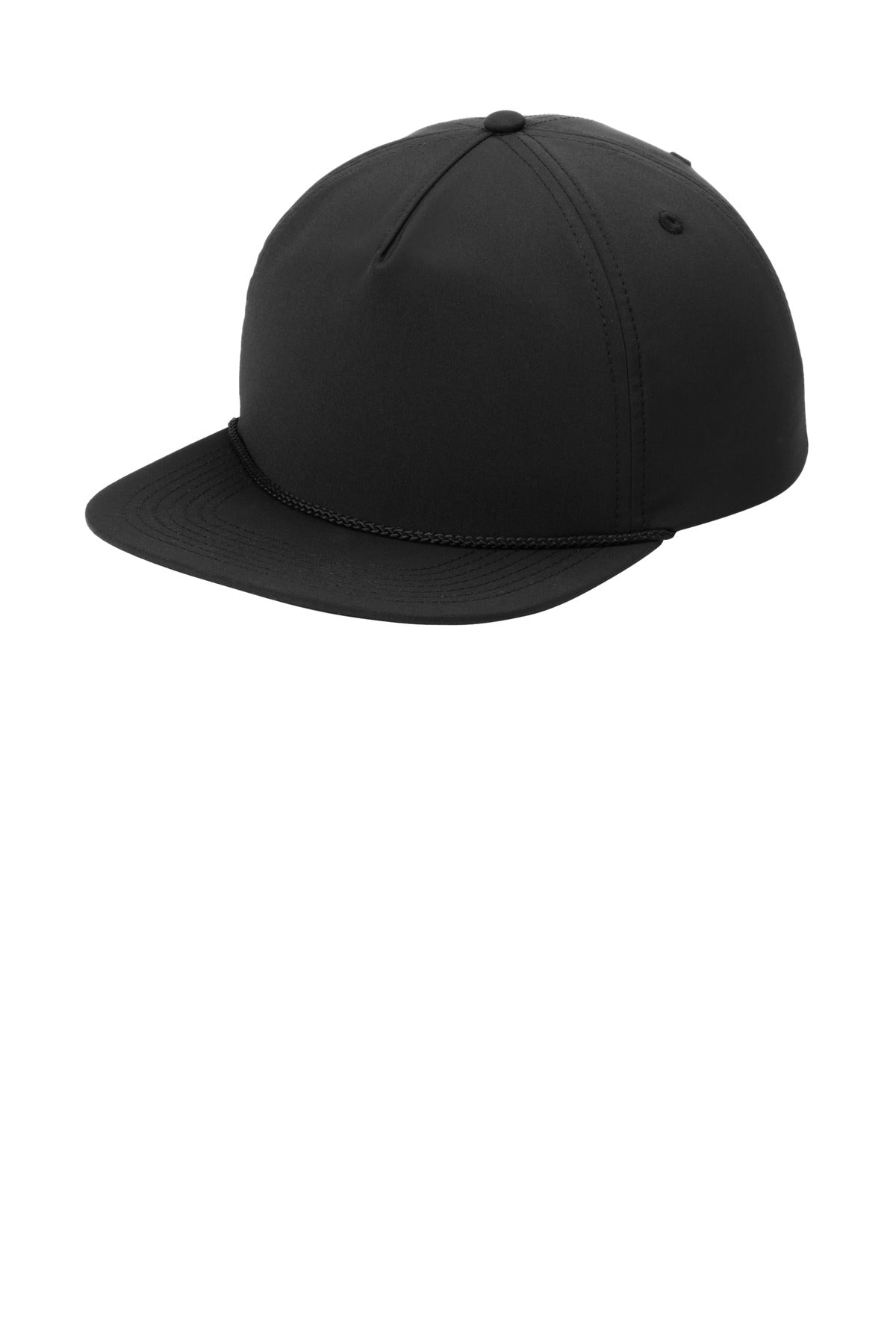 Custom Embroidery or DTF Print - Port Authority ® 5-Panel Poly Rope Cap C981