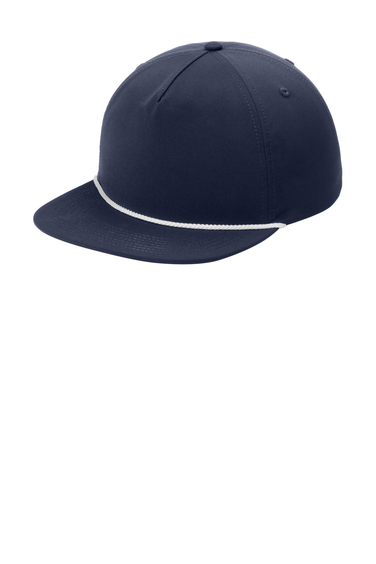 Custom Embroidery or DTF Print - Port Authority ® 5-Panel Poly Rope Cap C981