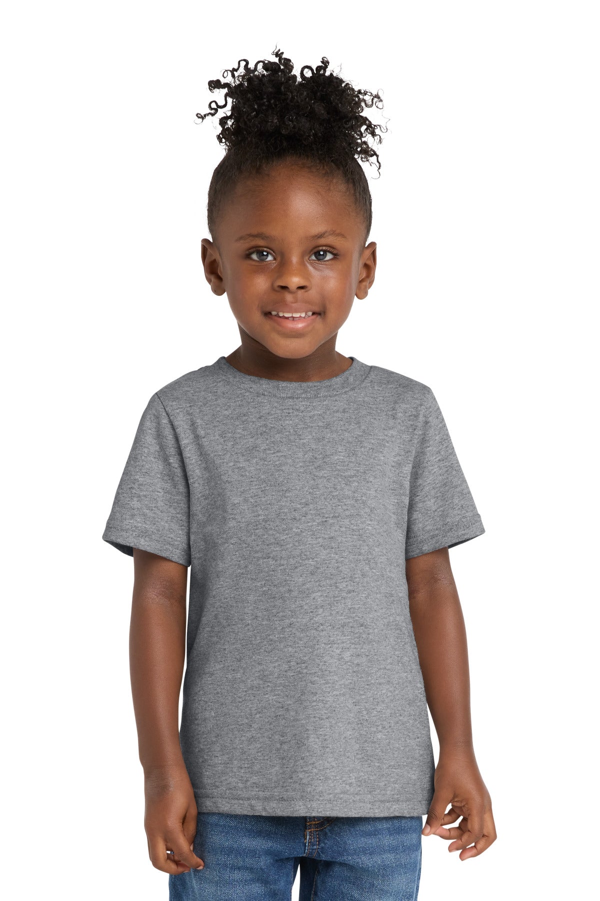 Custom Embroidery or DTF Print - Port & Co ® Toddler Core Cotton Tee. CAR54T