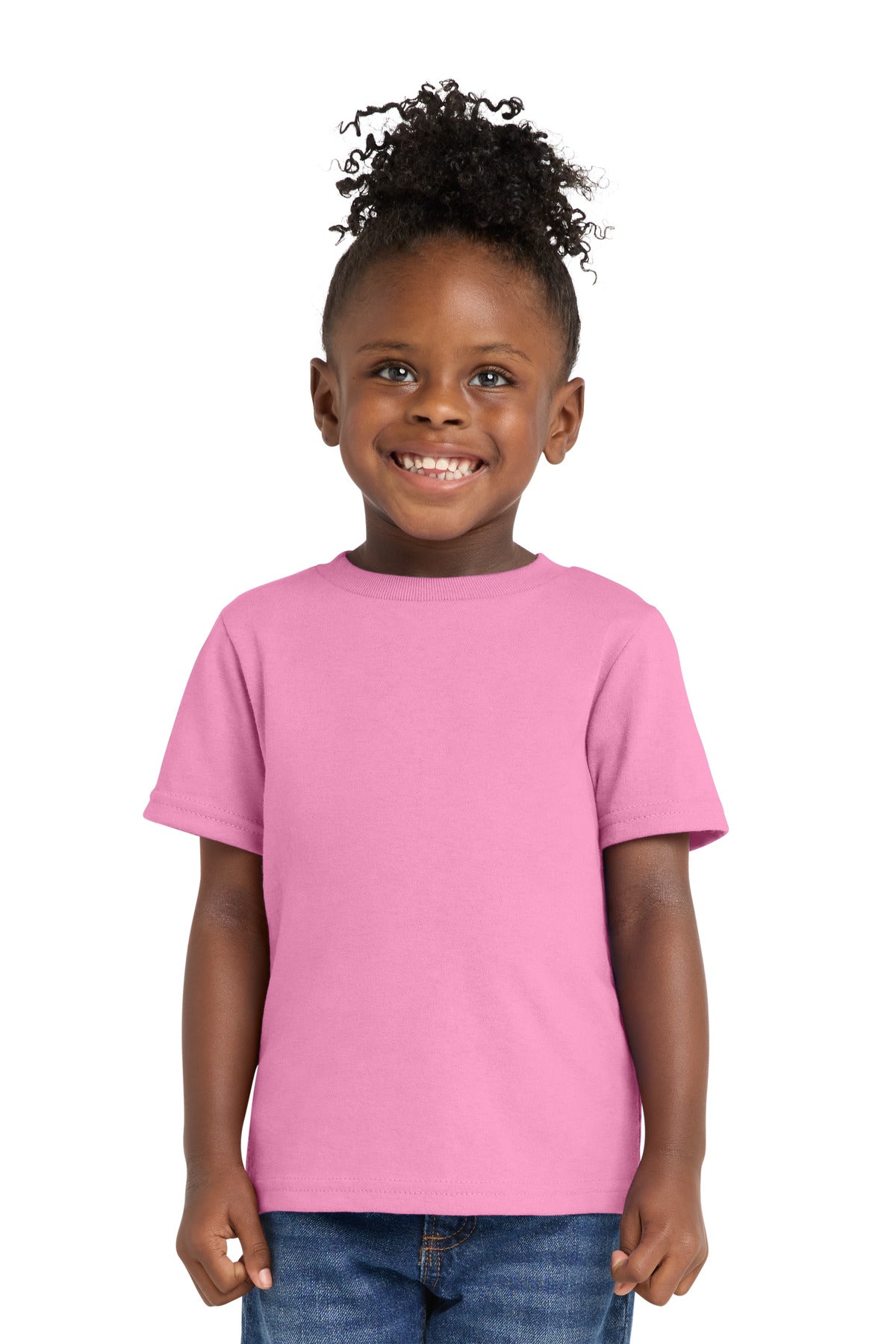 Custom Embroidery or DTF Print - Port & Co ® Toddler Core Cotton Tee. CAR54T