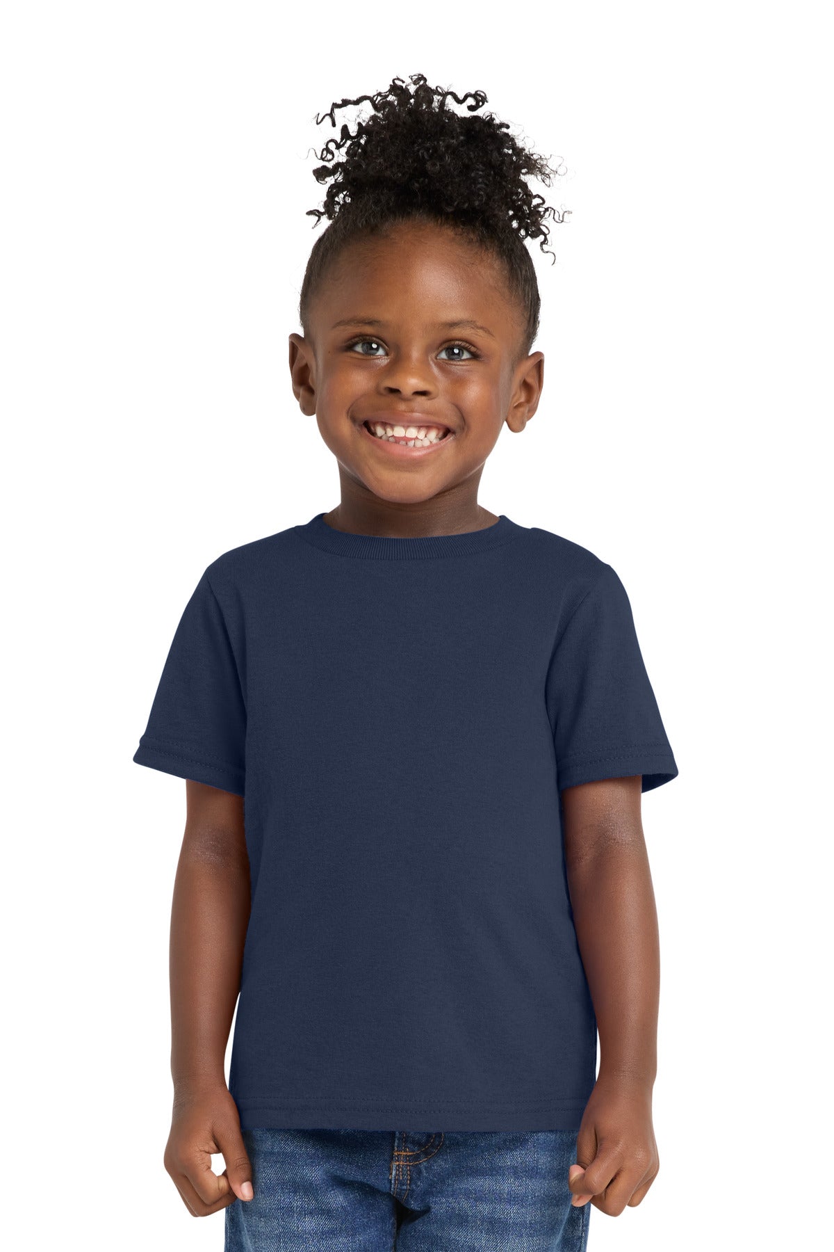 Custom Embroidery or DTF Print - Port & Co ® Toddler Core Cotton Tee. CAR54T