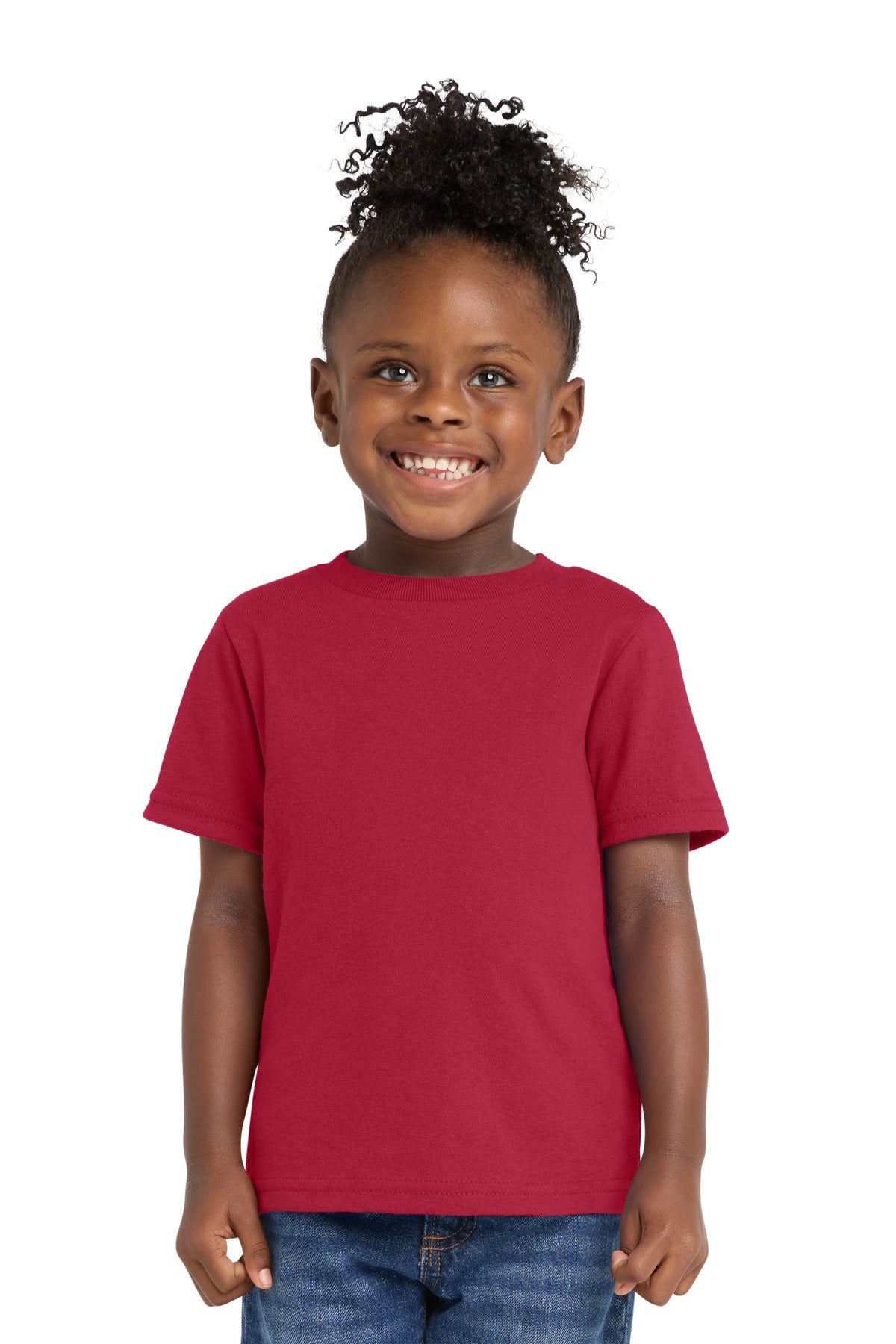 Custom Embroidery or DTF Print - Port & Co ® Toddler Core Cotton Tee. CAR54T