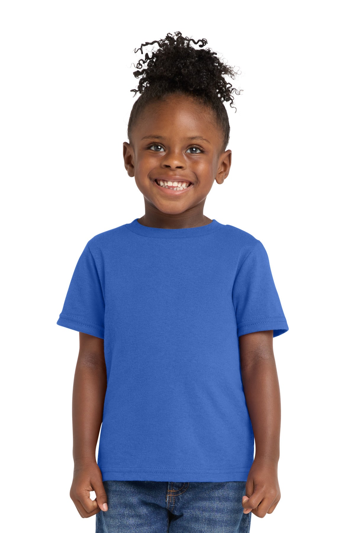 Custom Embroidery or DTF Print - Port & Co ® Toddler Core Cotton Tee. CAR54T
