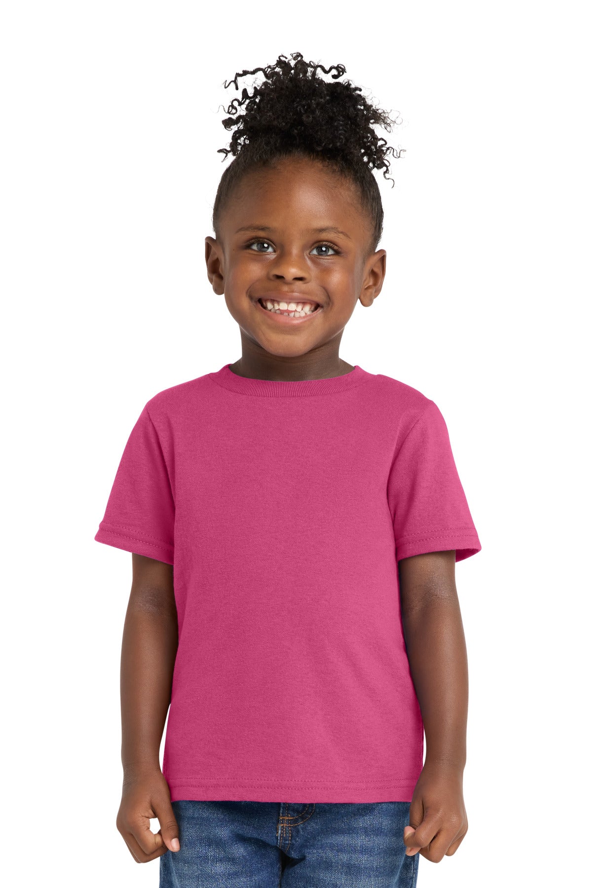 Custom Embroidery or DTF Print - Port & Co ® Toddler Core Cotton Tee. CAR54T