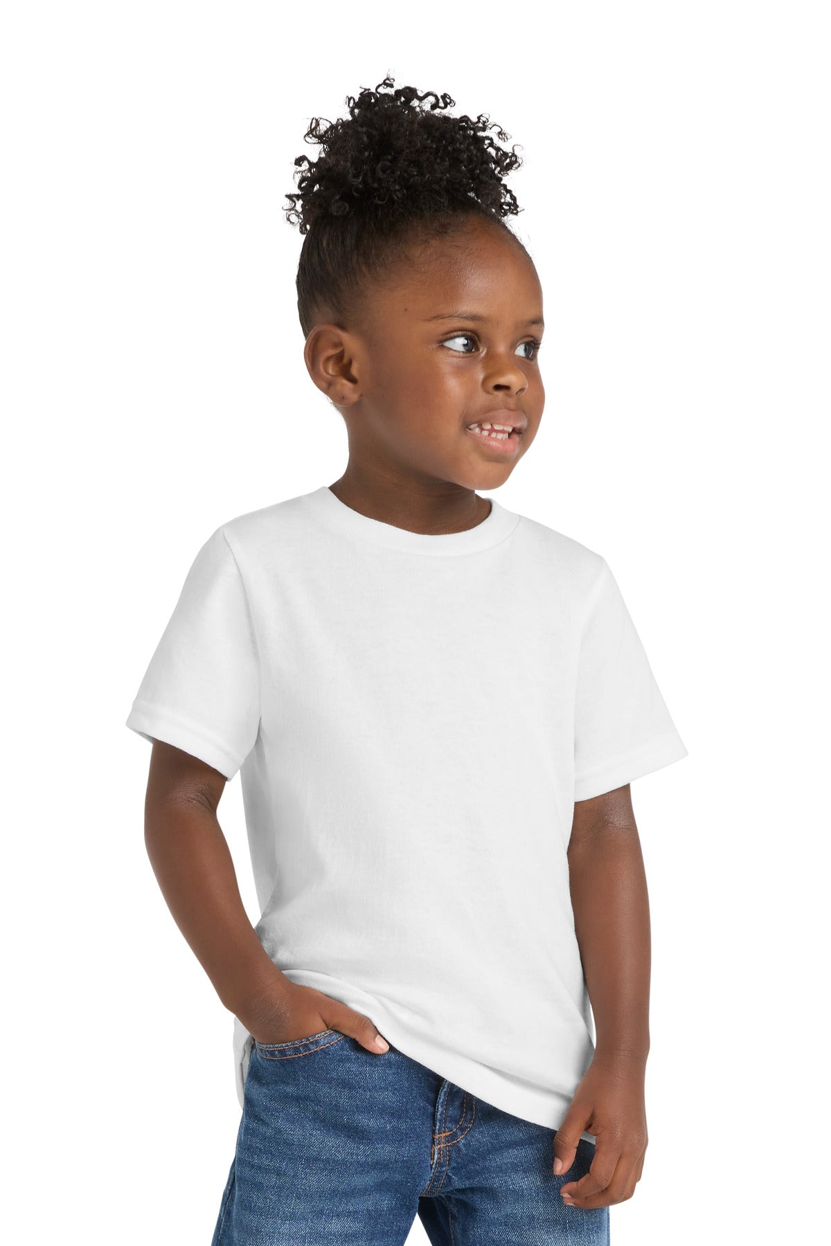 Custom Embroidery or DTF Print - Port & Co ® Toddler Core Cotton Tee. CAR54T