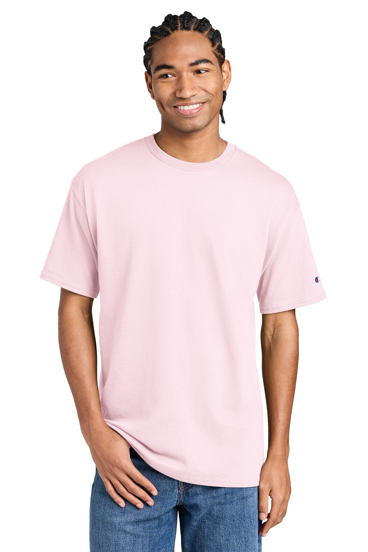 Custom Embroidery or DTF Print - Champion ® Jersey Short Sleeve Tee CH1000